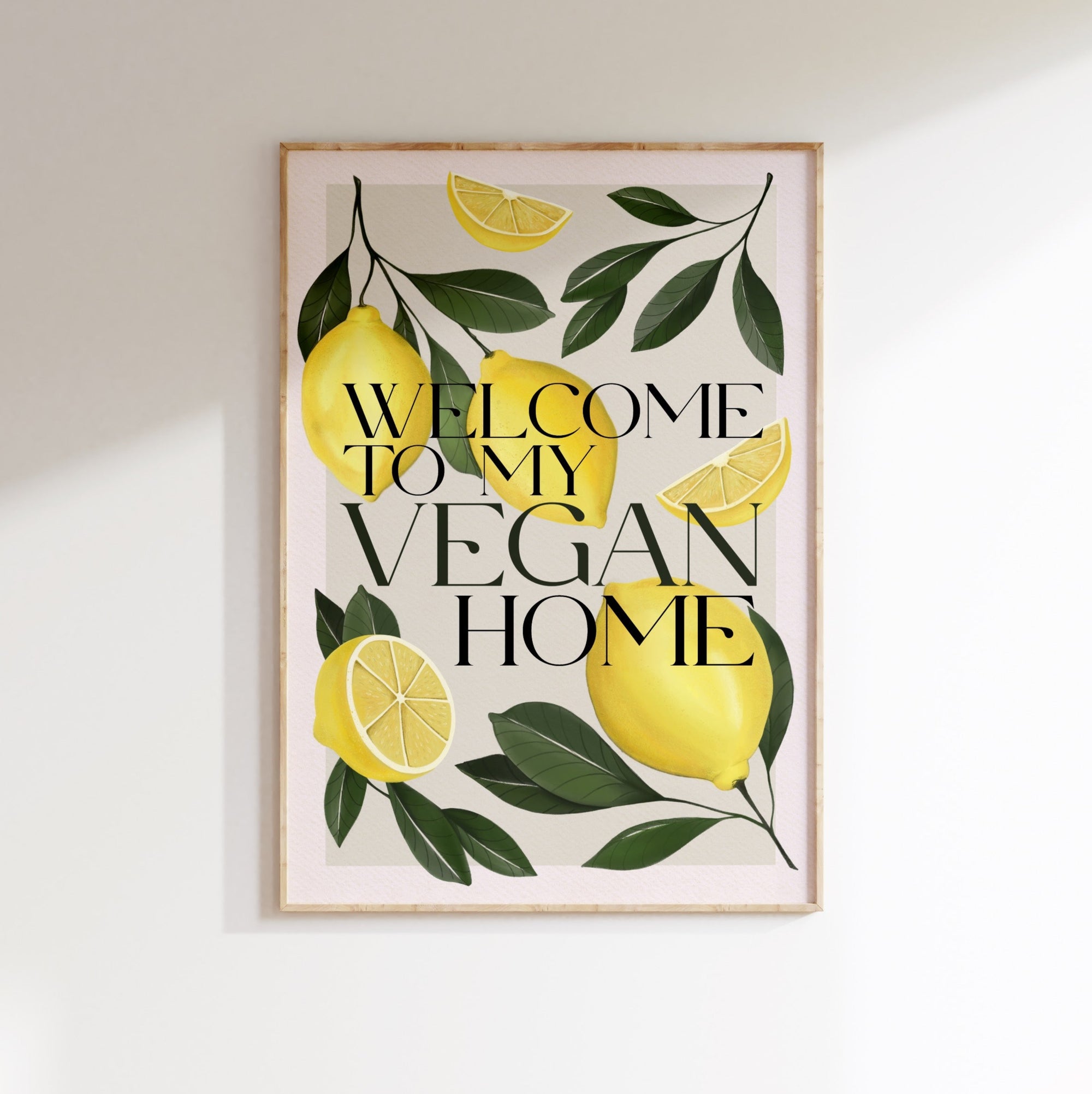 Stampa Vegan "Welcome to my vegan home"