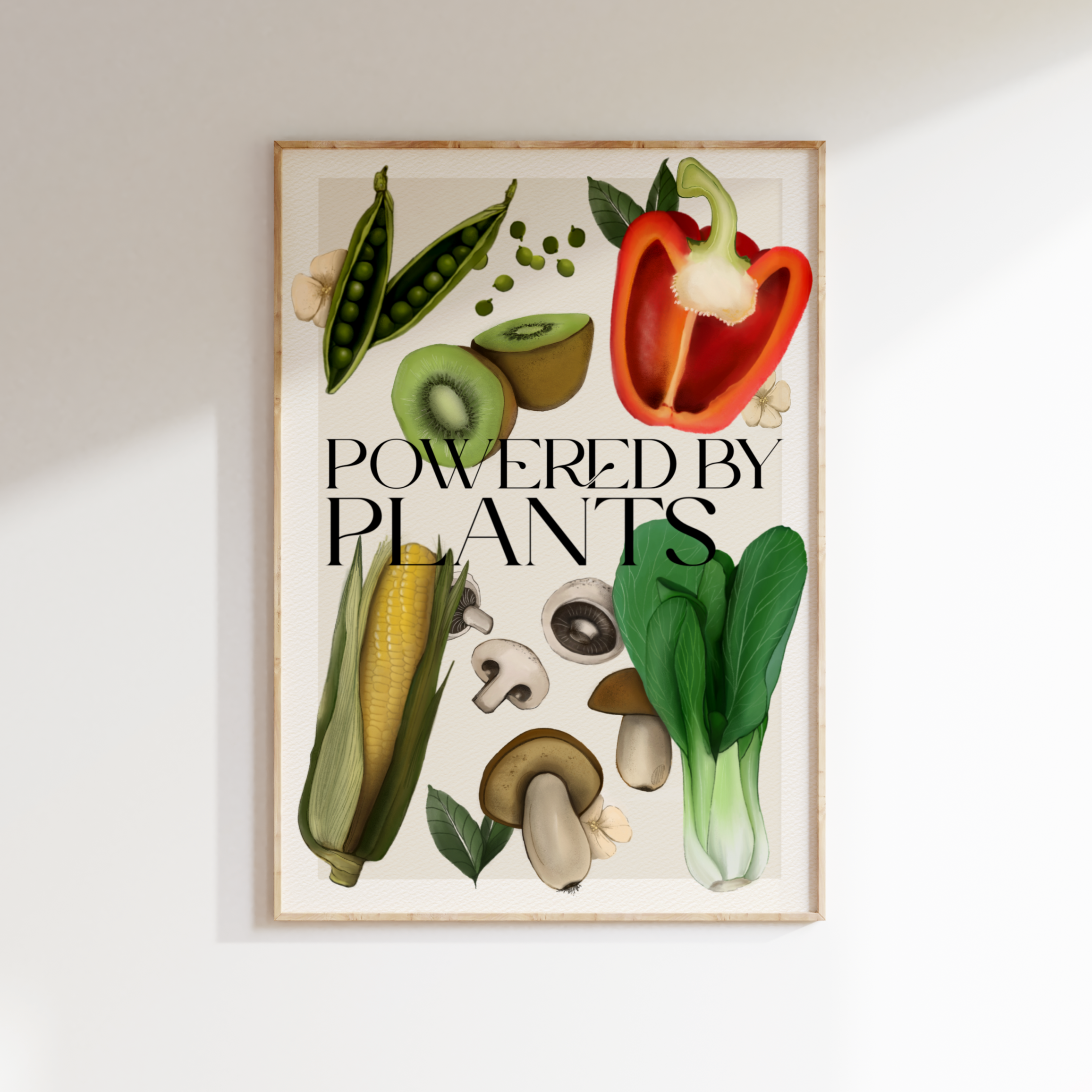 Stampa Vegan "Powered by plants"
