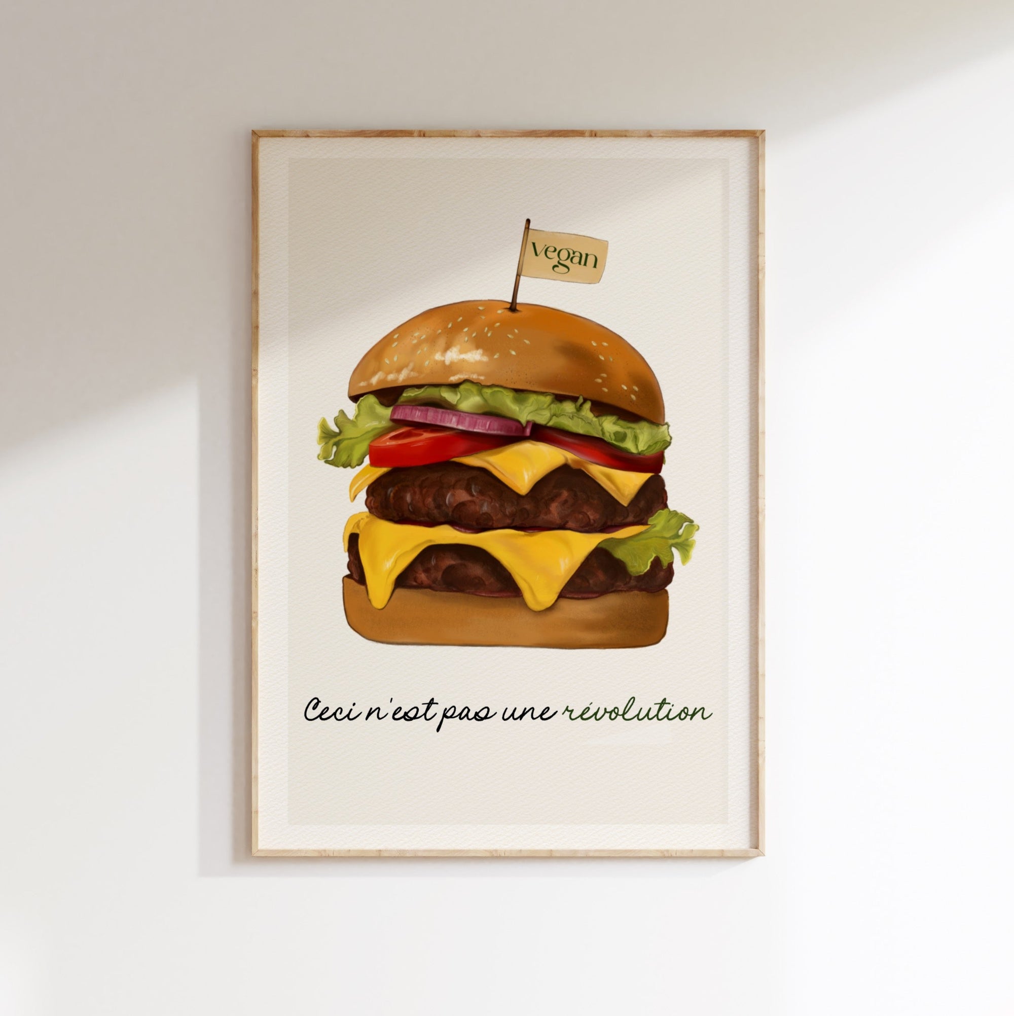 Set personalizzabile 3 stampe murali Vegan