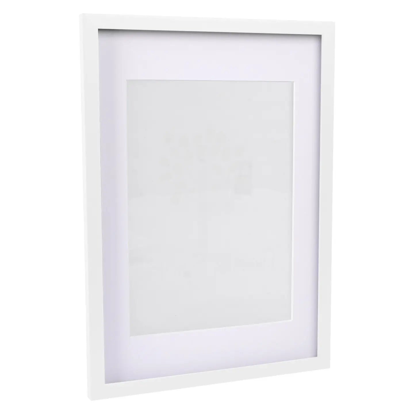Cornice bianca con telaio in acrilico