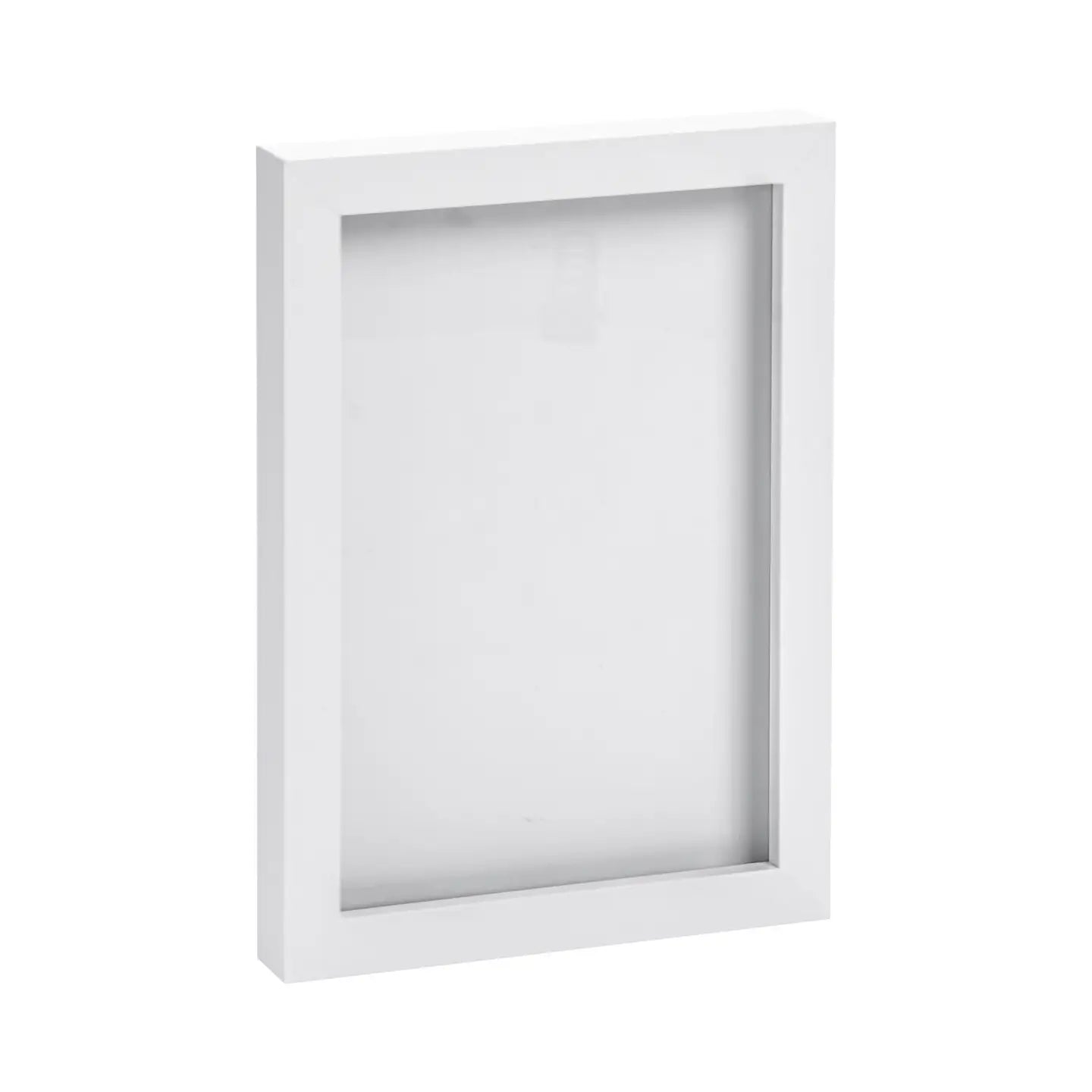 Cornice bianca con telaio in acrilico