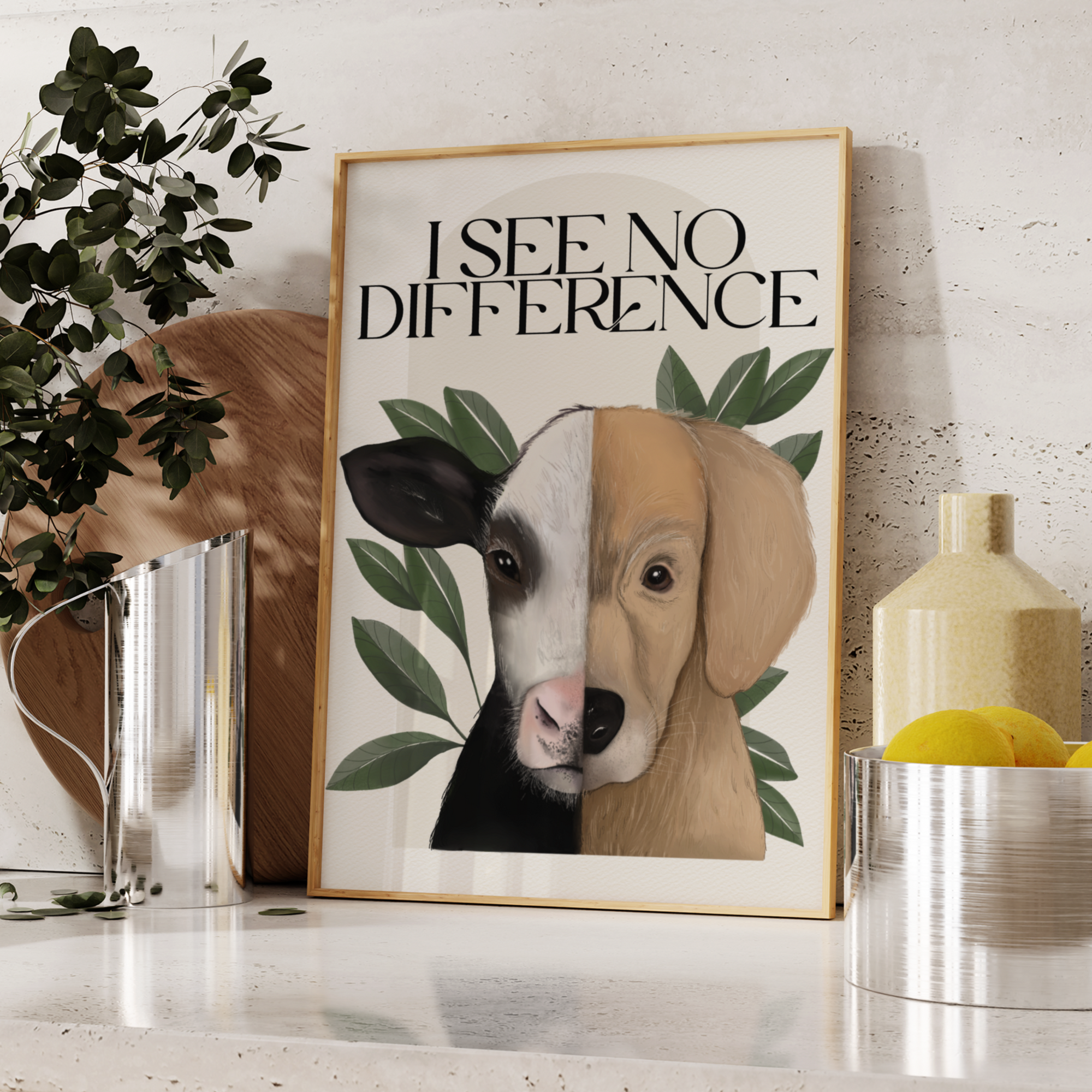 Stampa Vegan "I see no difference"