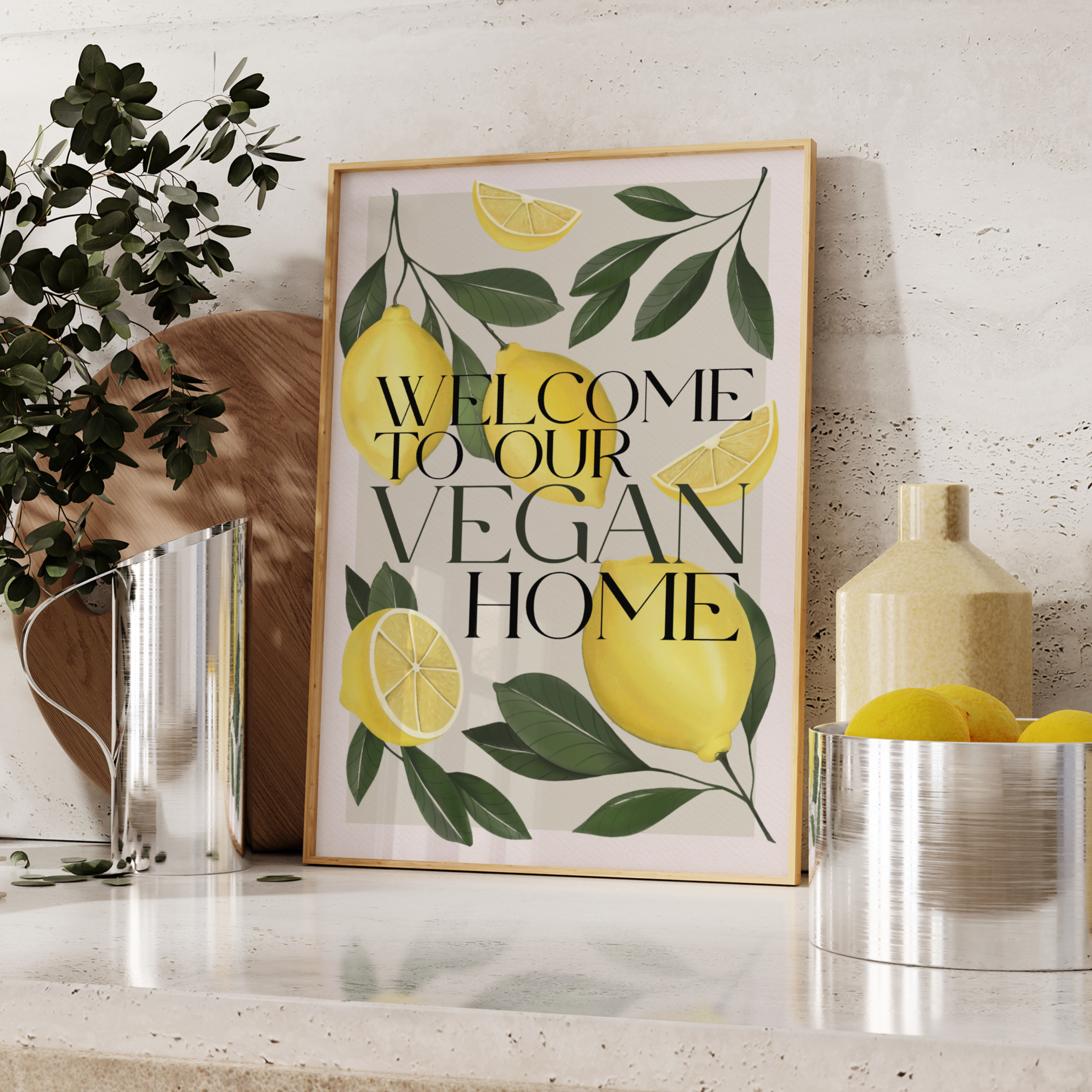 Stampa Vegan "Welcome to our vegan home"