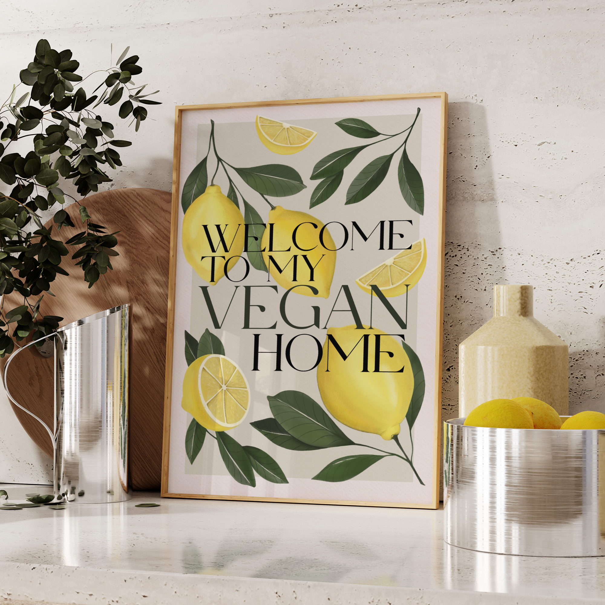 Stampa Vegan "Welcome to my vegan home"