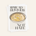 Adesivo "Spread hummus not hate", 7,5x10,5 cm