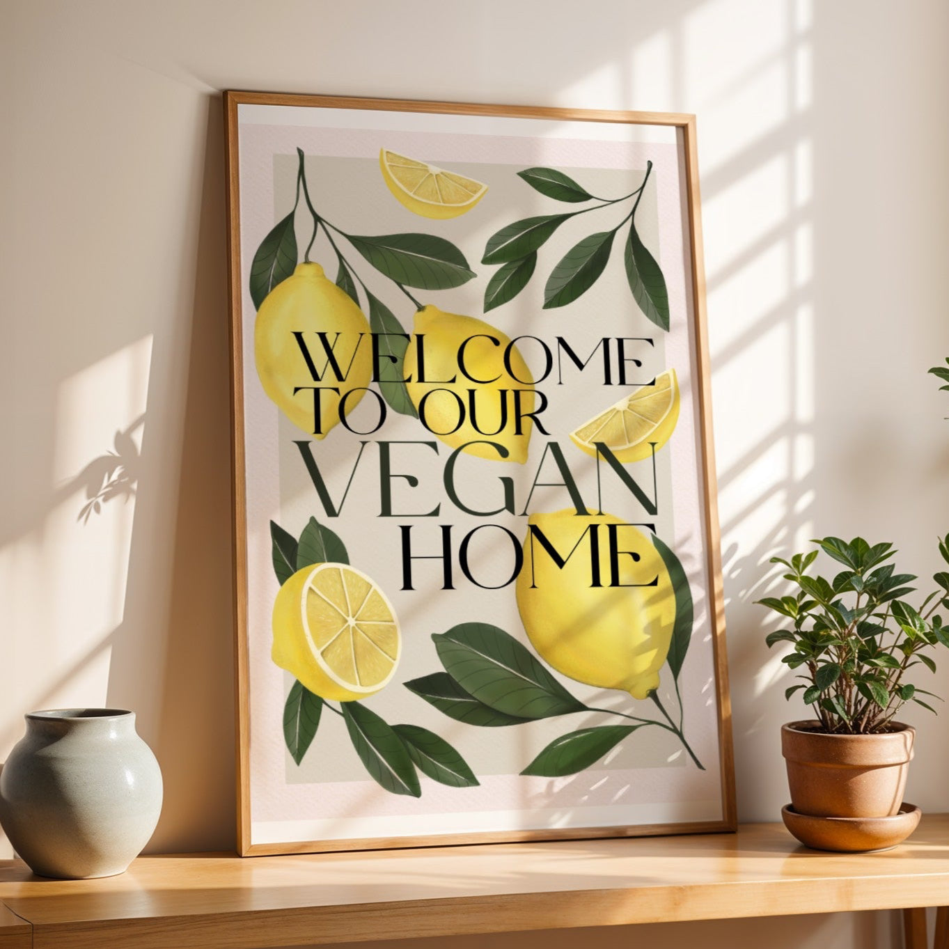 Stampa Vegan "Welcome to our vegan home"