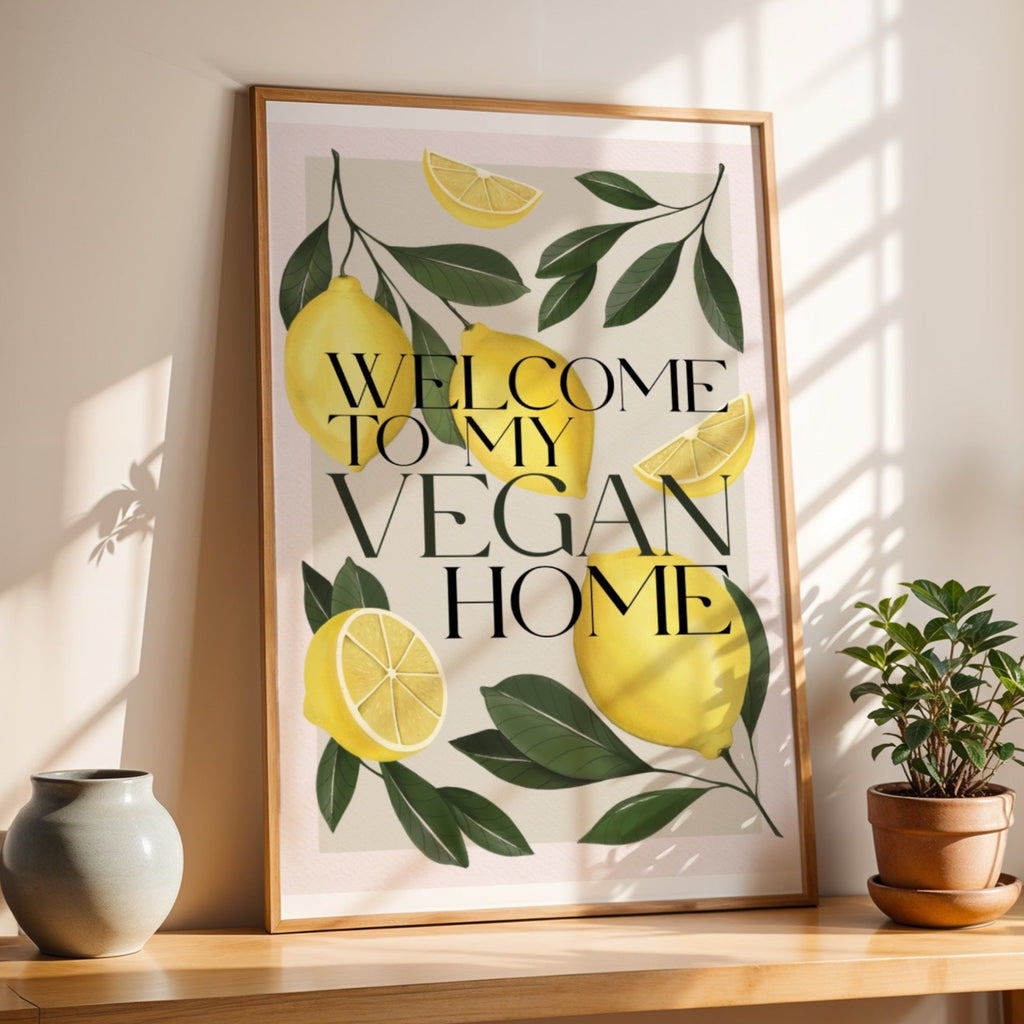 Stampa Vegan "Welcome to my vegan home"