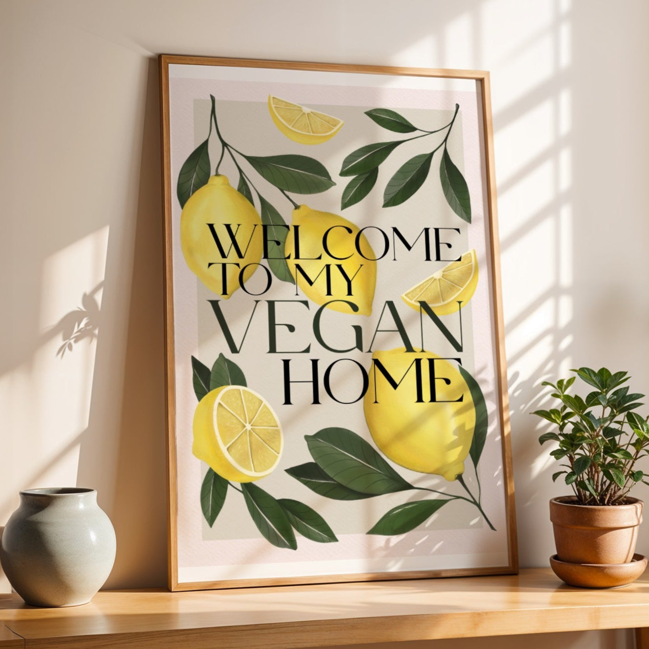 Stampa Vegan "Welcome to my vegan home"
