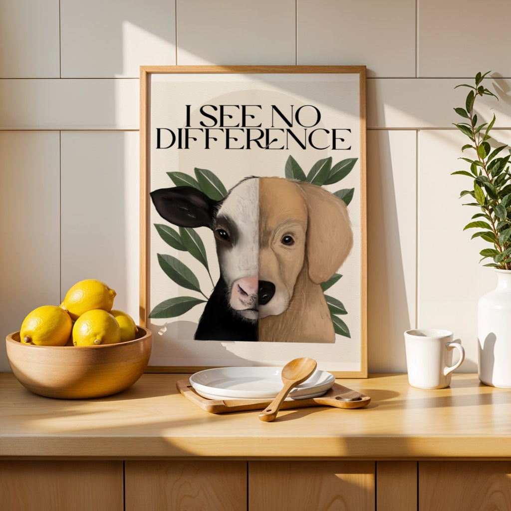 Stampa Vegan "I see no difference"