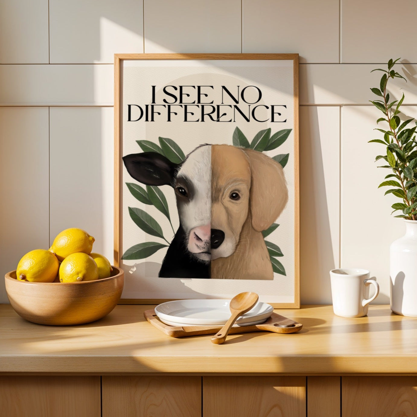 Stampa Vegan "I see no difference"