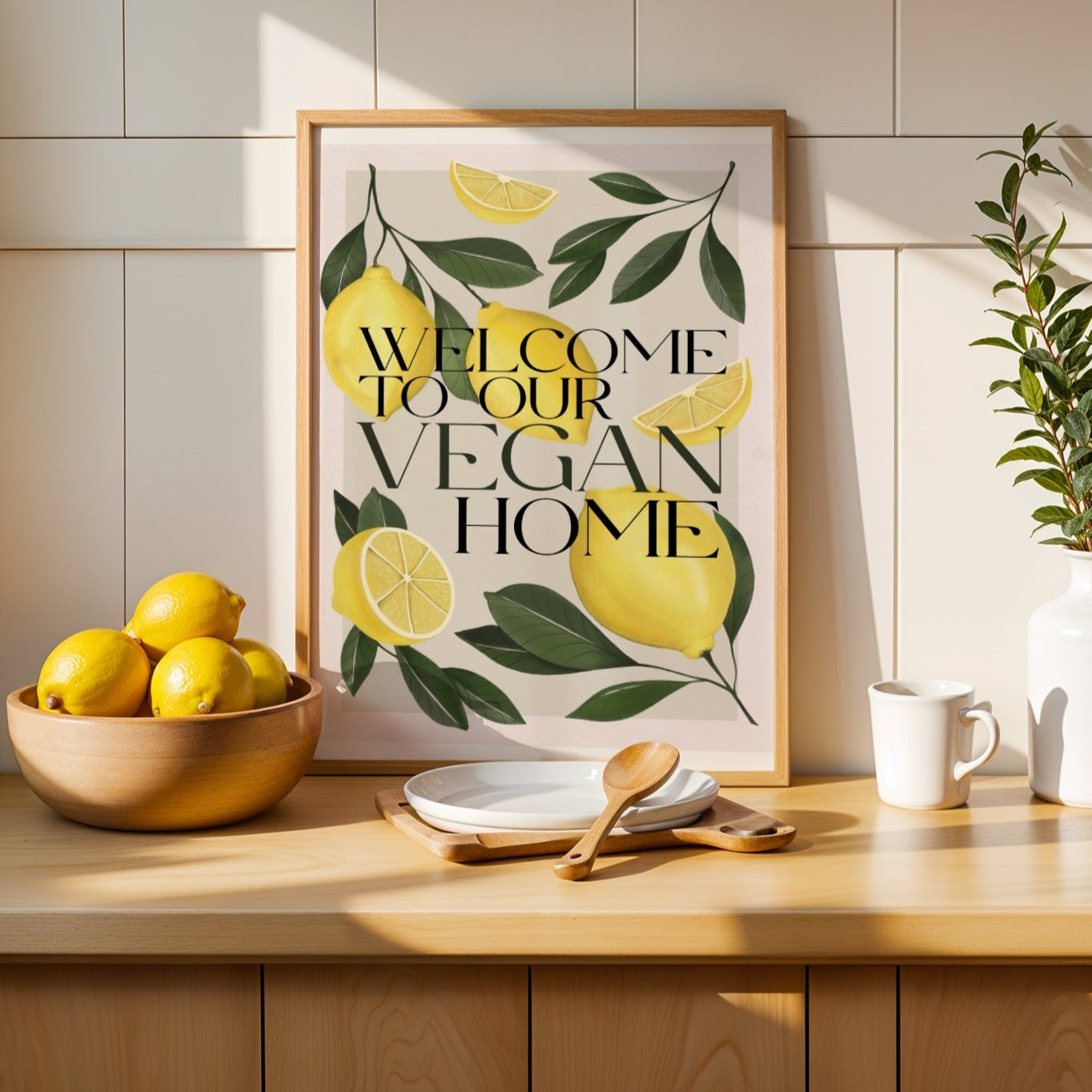 Stampa Vegan "Welcome to our vegan home"