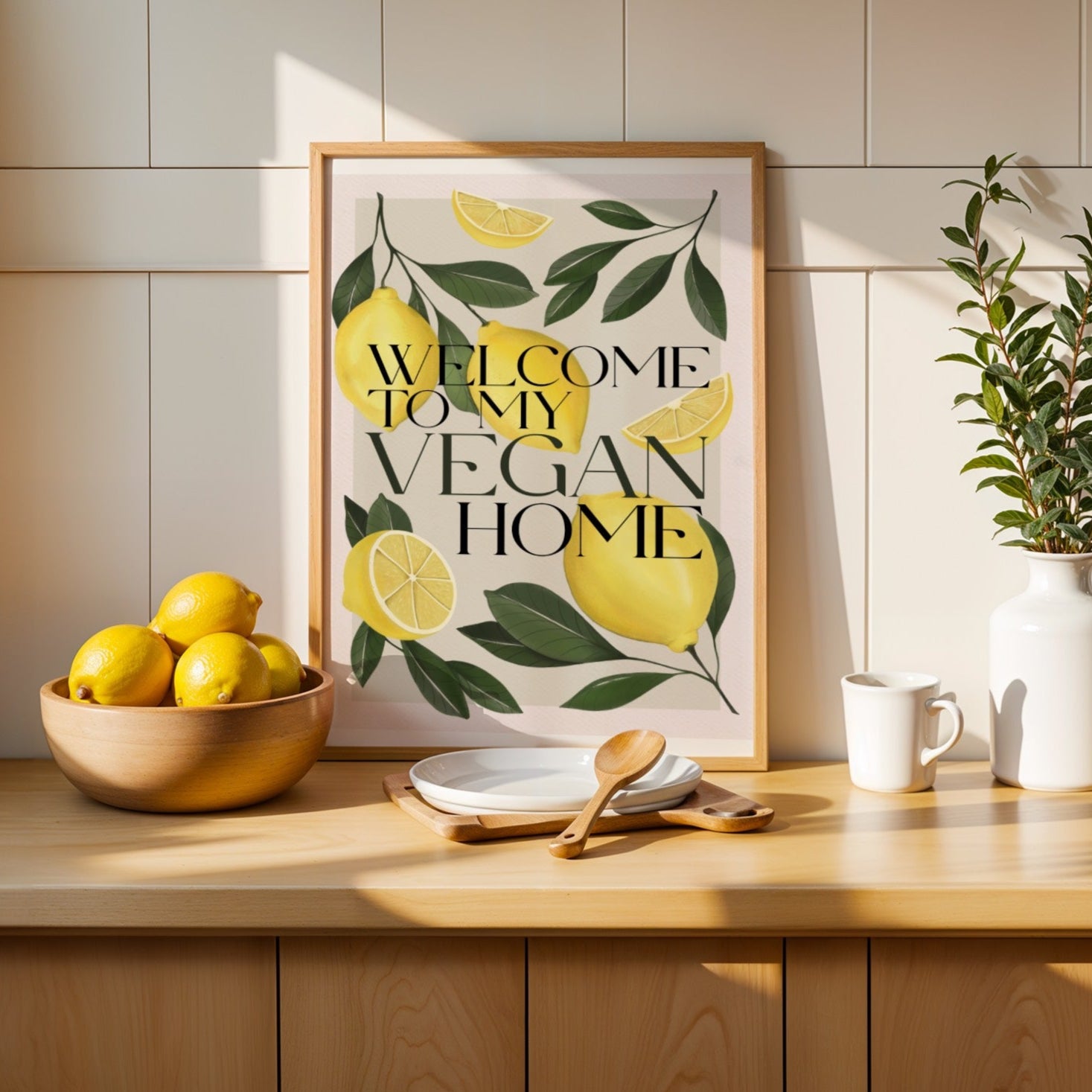 Stampa Vegan "Welcome to my vegan home"