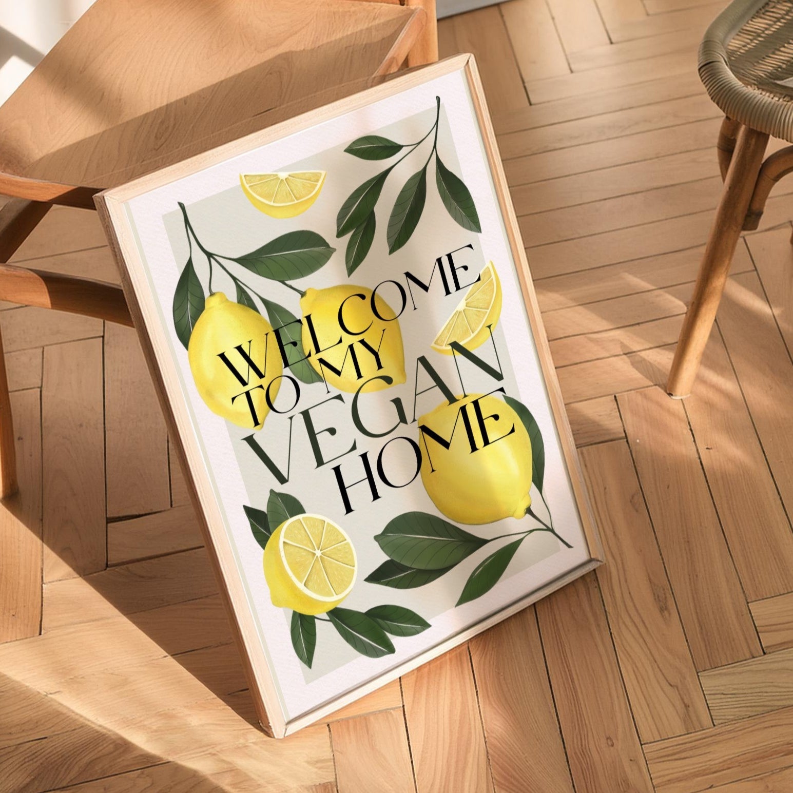 Stampa Vegan "Welcome to my vegan home"