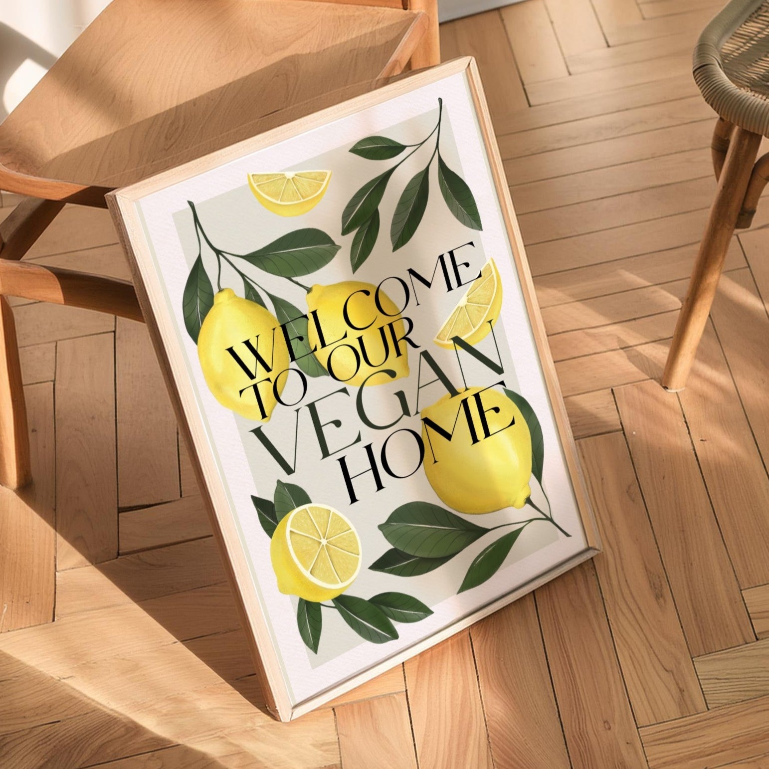 Stampa Vegan "Welcome to our vegan home"