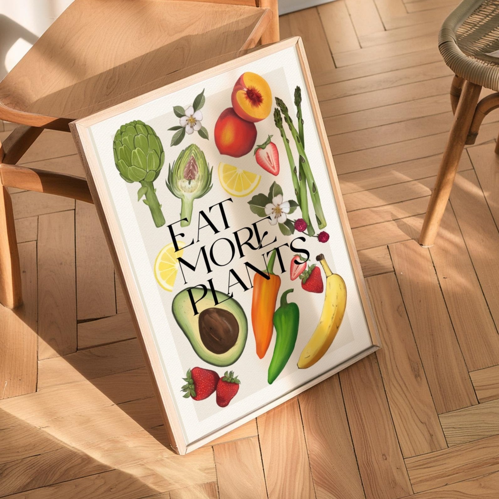 Stampa Vegan "Eat more plants" Estate