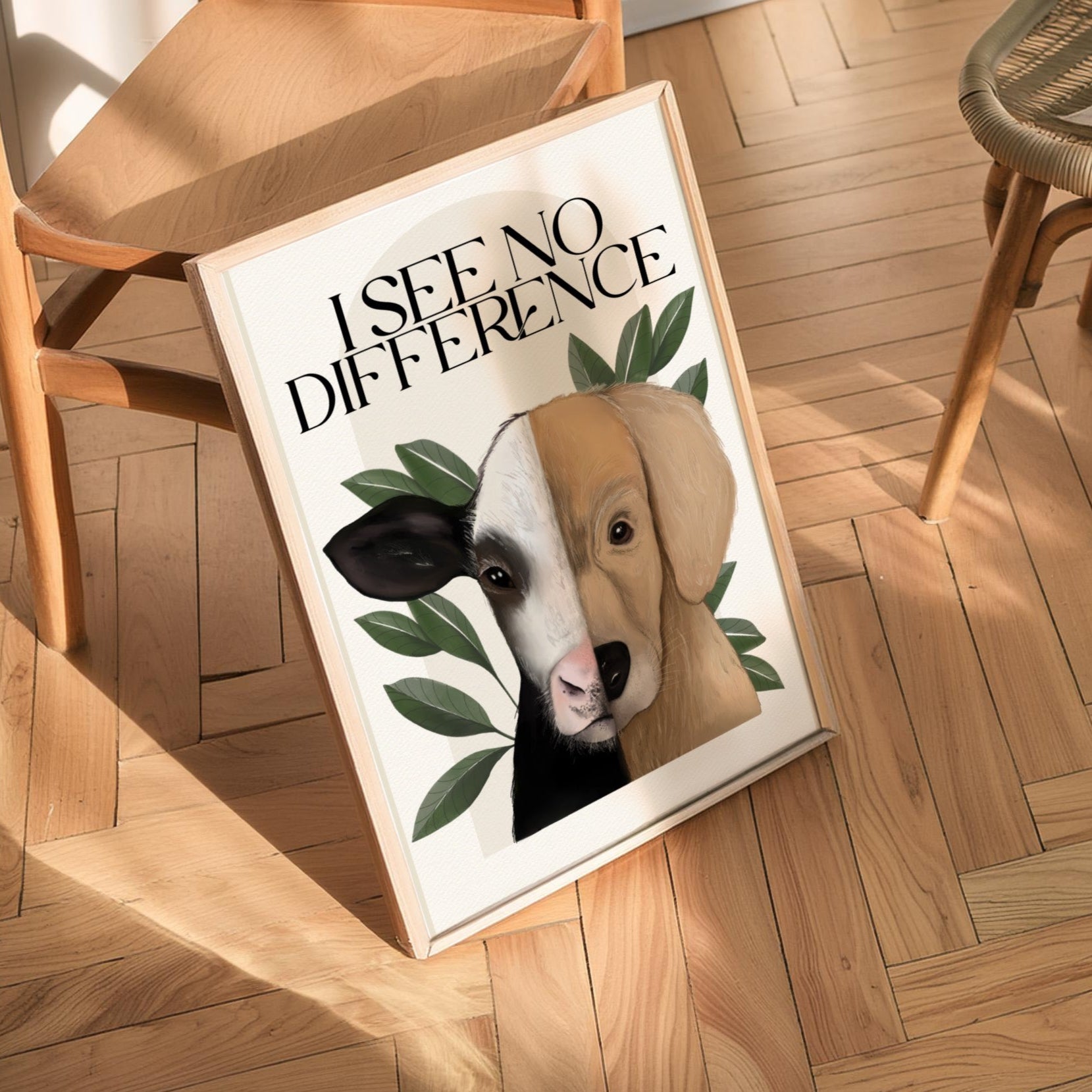 Stampa Vegan "I see no difference"