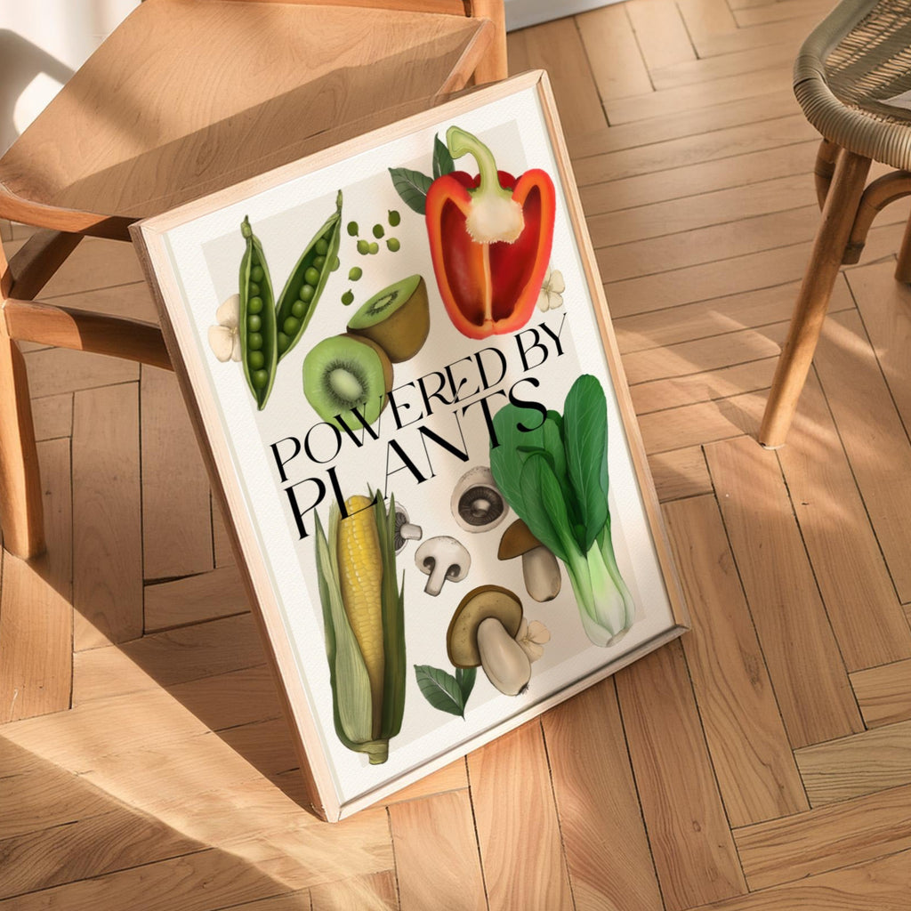 Stampa Vegan "Powered by plants"