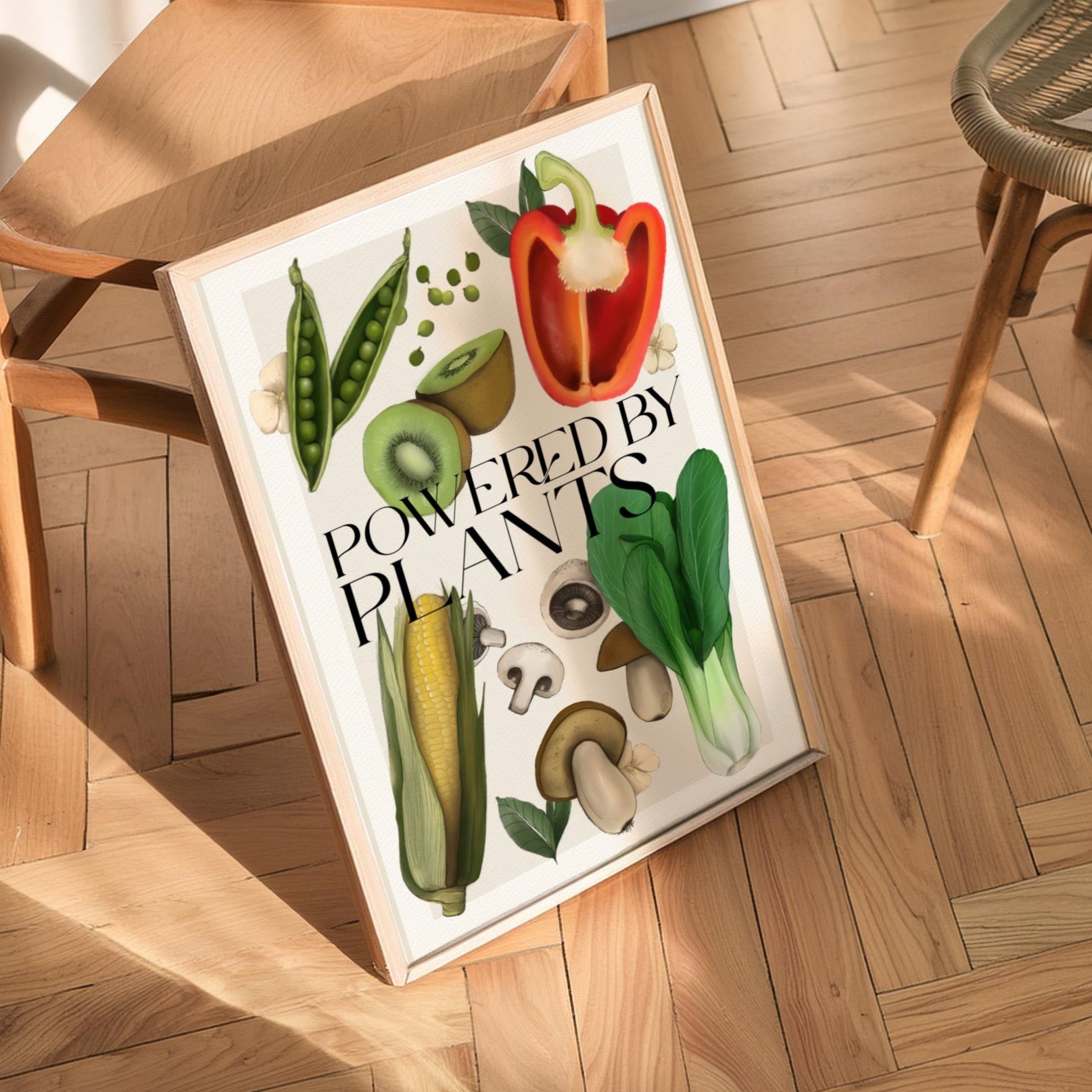 Stampa Vegan "Powered by plants"