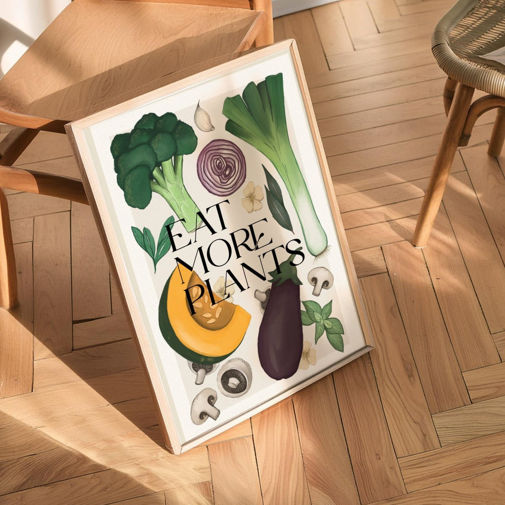 Stampa Vegan "Eat more plants" Inverno