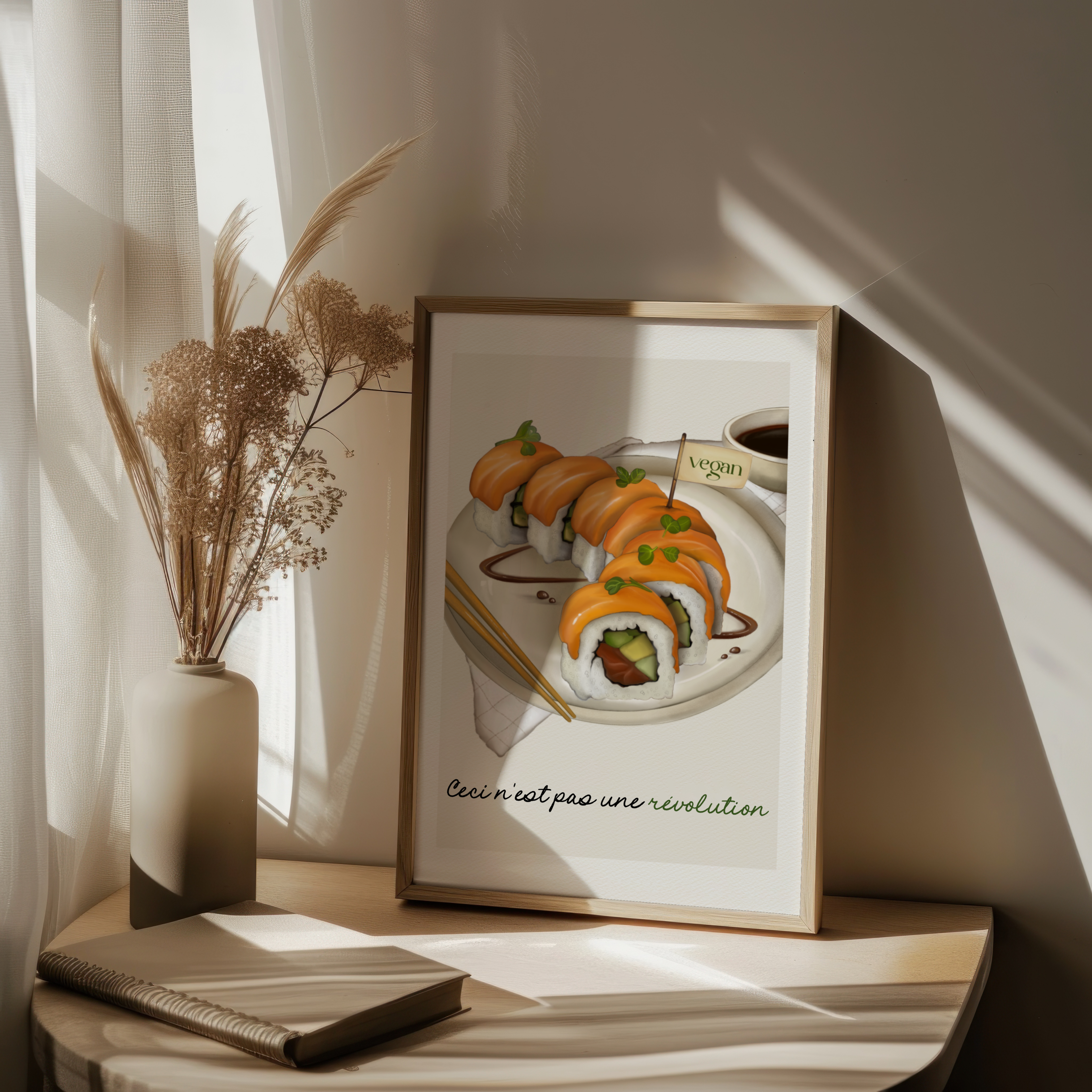 Stampa Vegan "Ceci n'est pas une révolution" Sushi