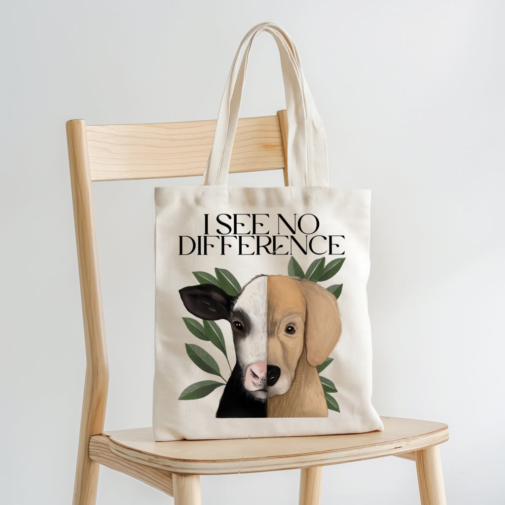 Cotton Shopper Bag "I See No Difference"