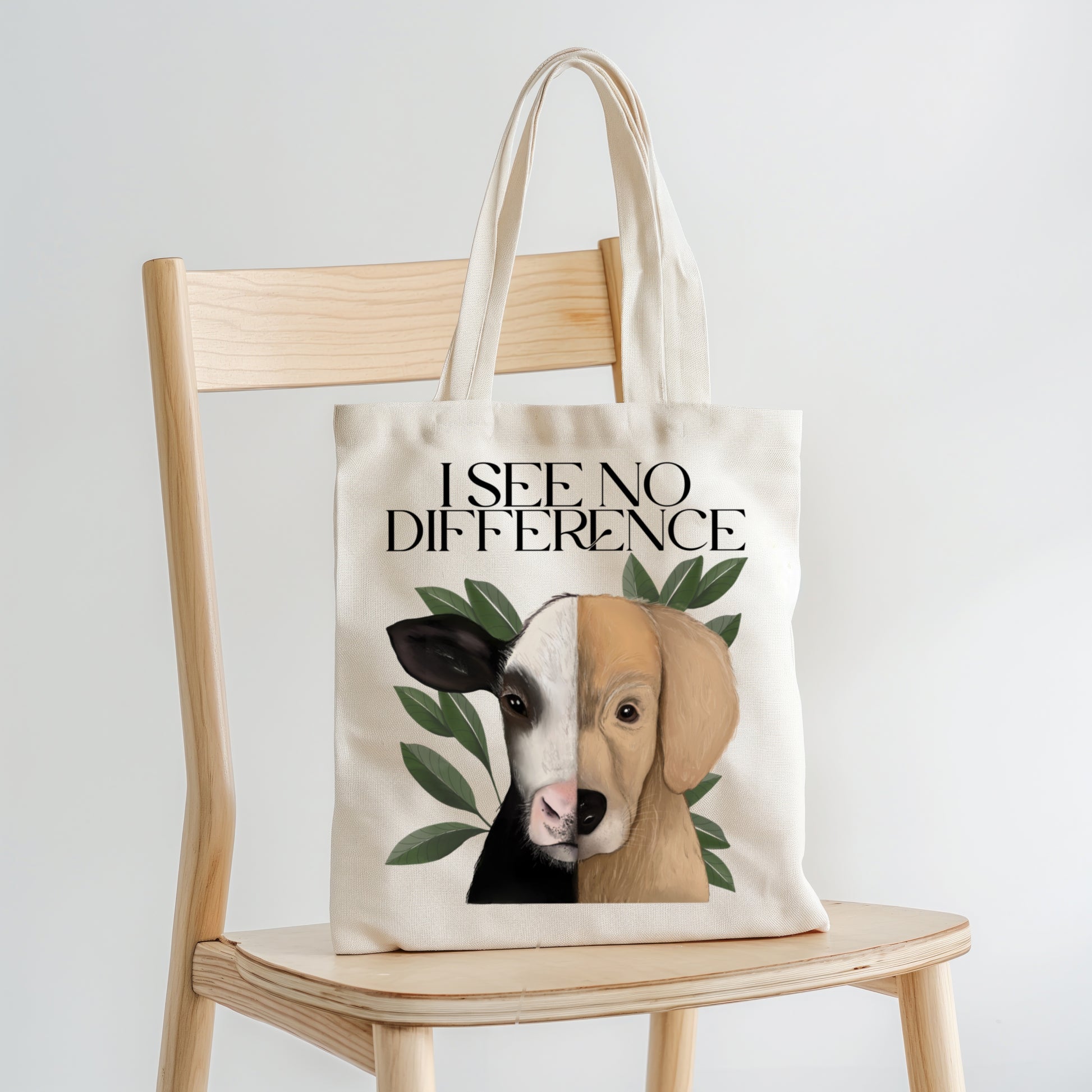 Cotton Shopper Bag "I See No Difference"