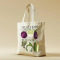 Borsa Shopper in cotone "My food is grown not born", Tote bag