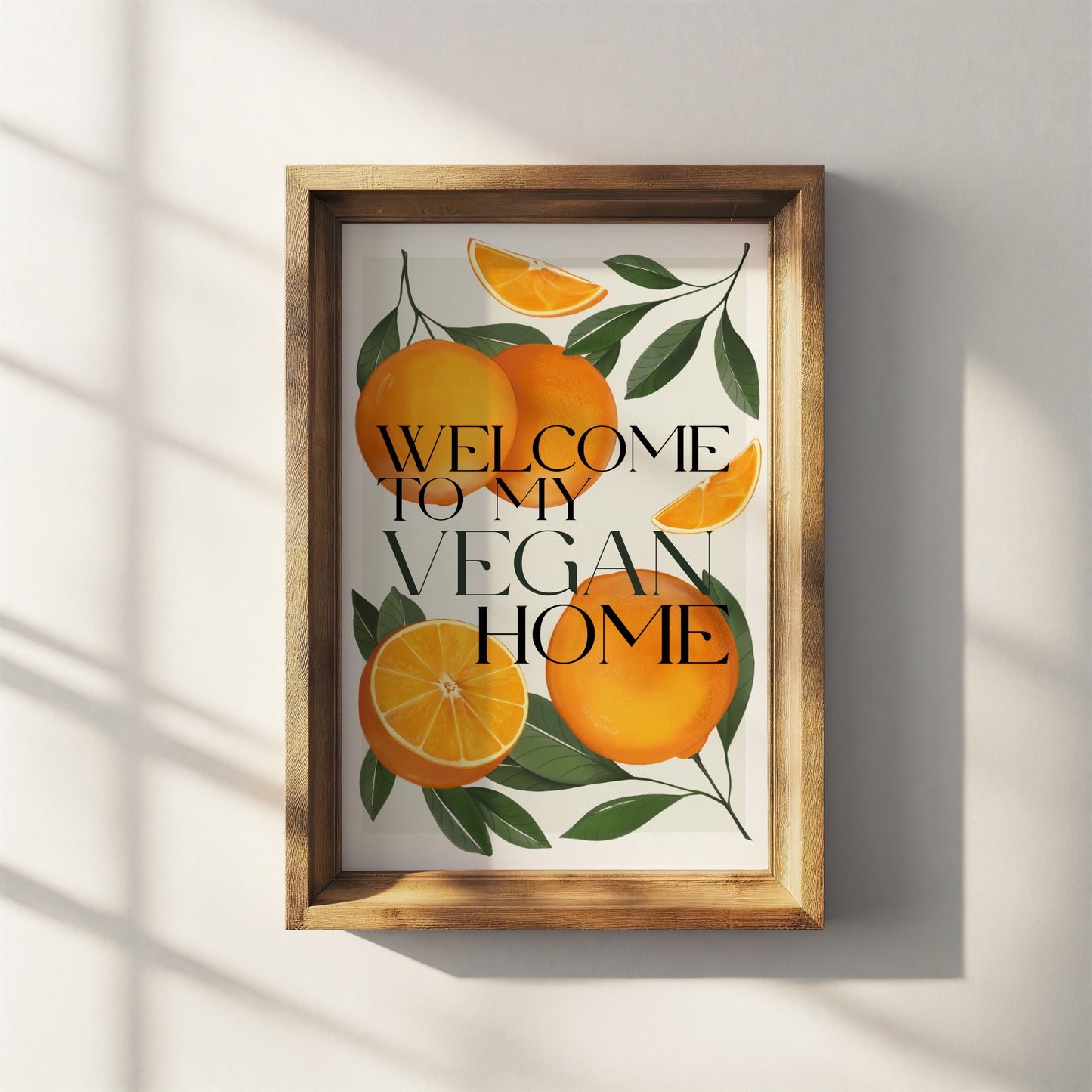 Vegan print "Welcome to my vegan home"