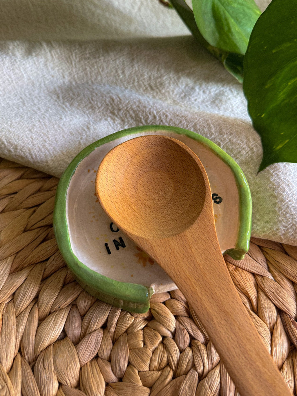 'Vegan cooking in progress' Poggiamestolo