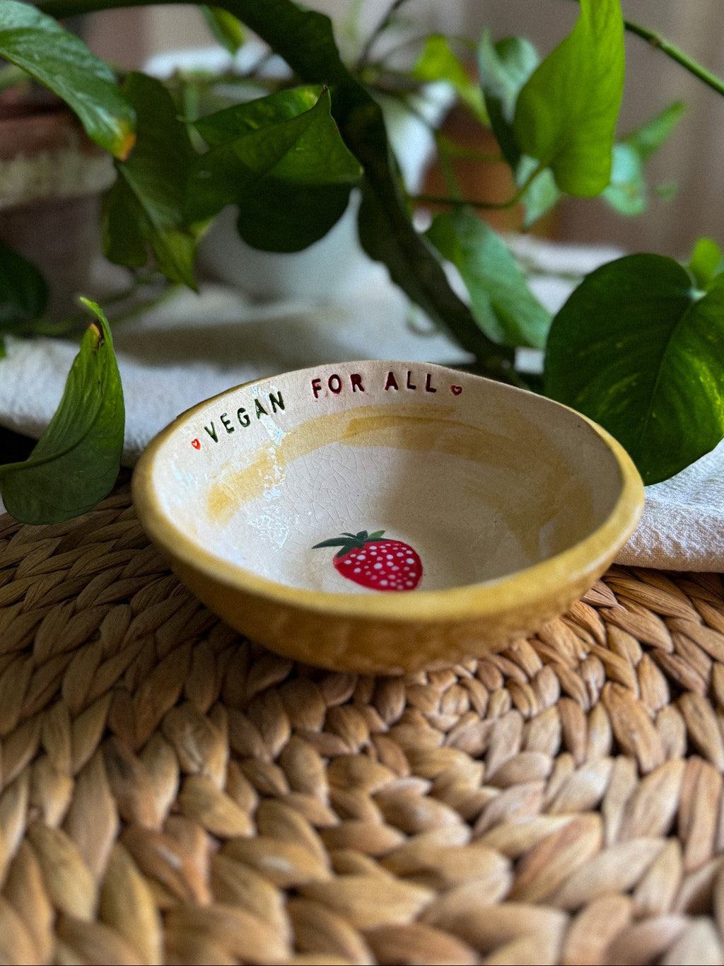 Ciotola svuotatasche 'Vegan for all'