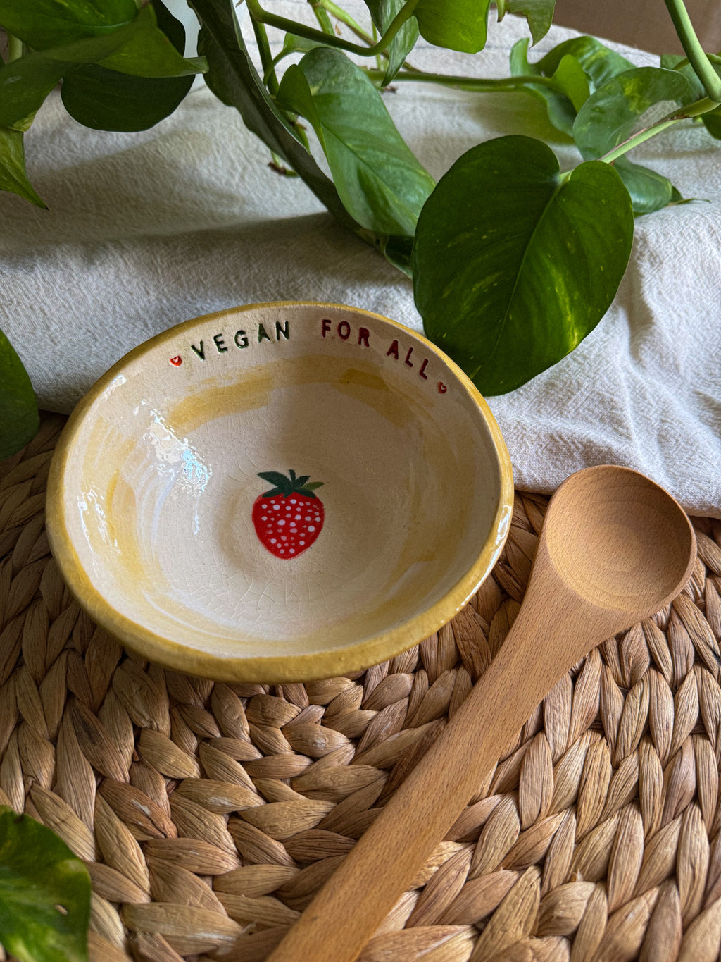 Ciotola svuotatasche 'Vegan for all'