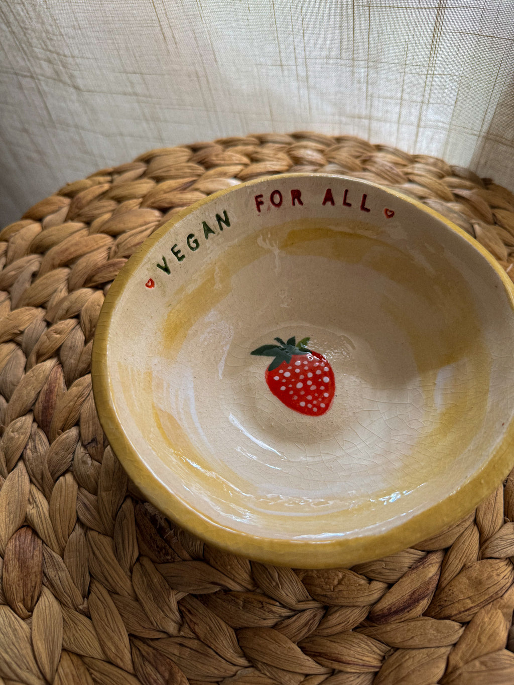 Ciotola svuotatasche 'Vegan for all'