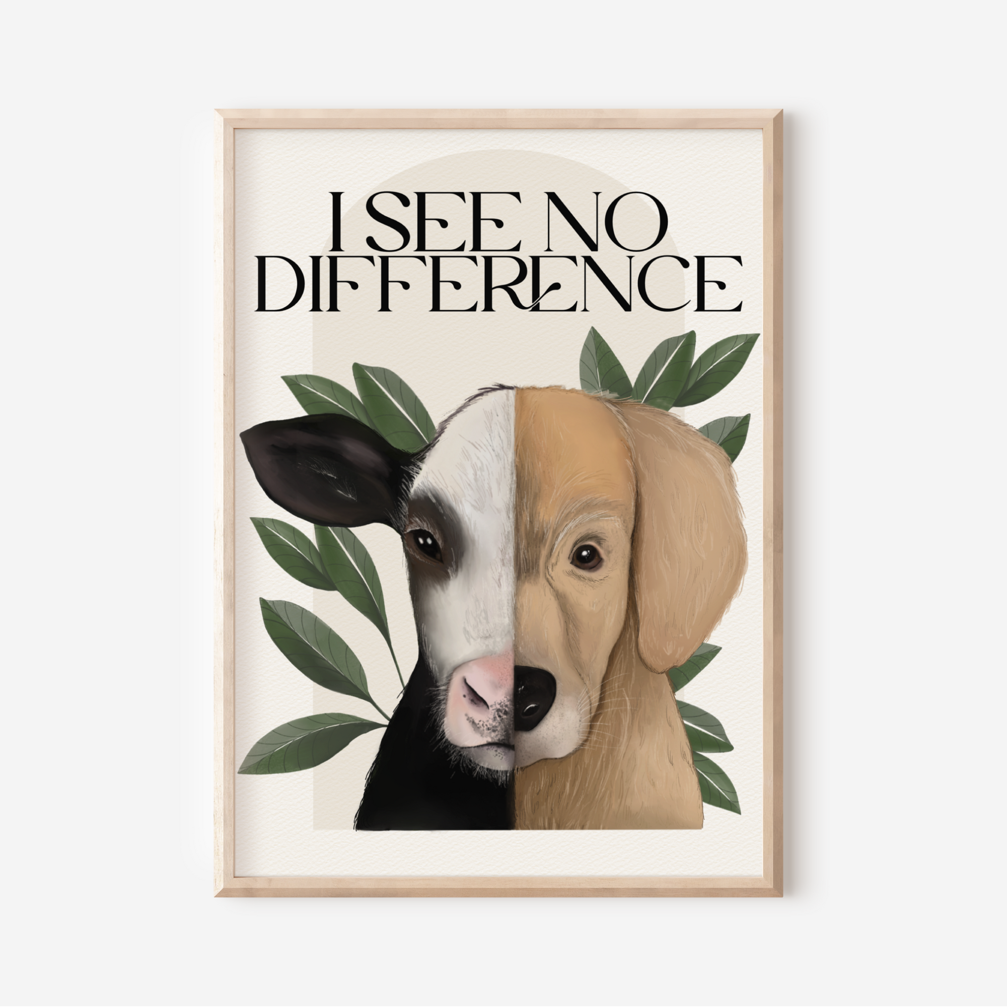 Stampa Vegan "I see no difference"
