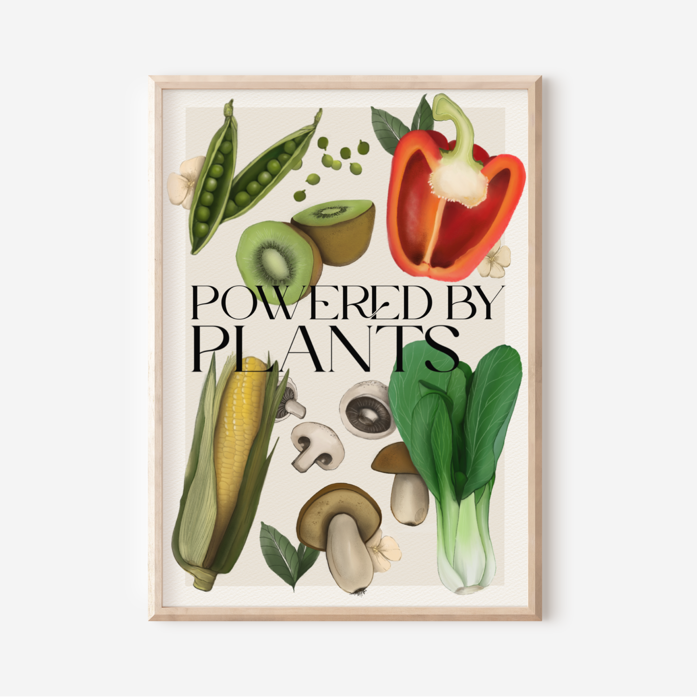 Stampa Vegan "Powered by plants"