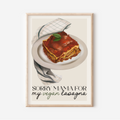 Stampa Vegan "Sorry mama for my vegan lasagna"