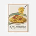 Stampa Vegan "Sorry mama for my vegan carbonara".