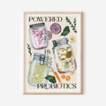 Stampa Vegan "Powered by probiotics"