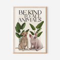 Stampa Vegan "Be kind to all animals"
