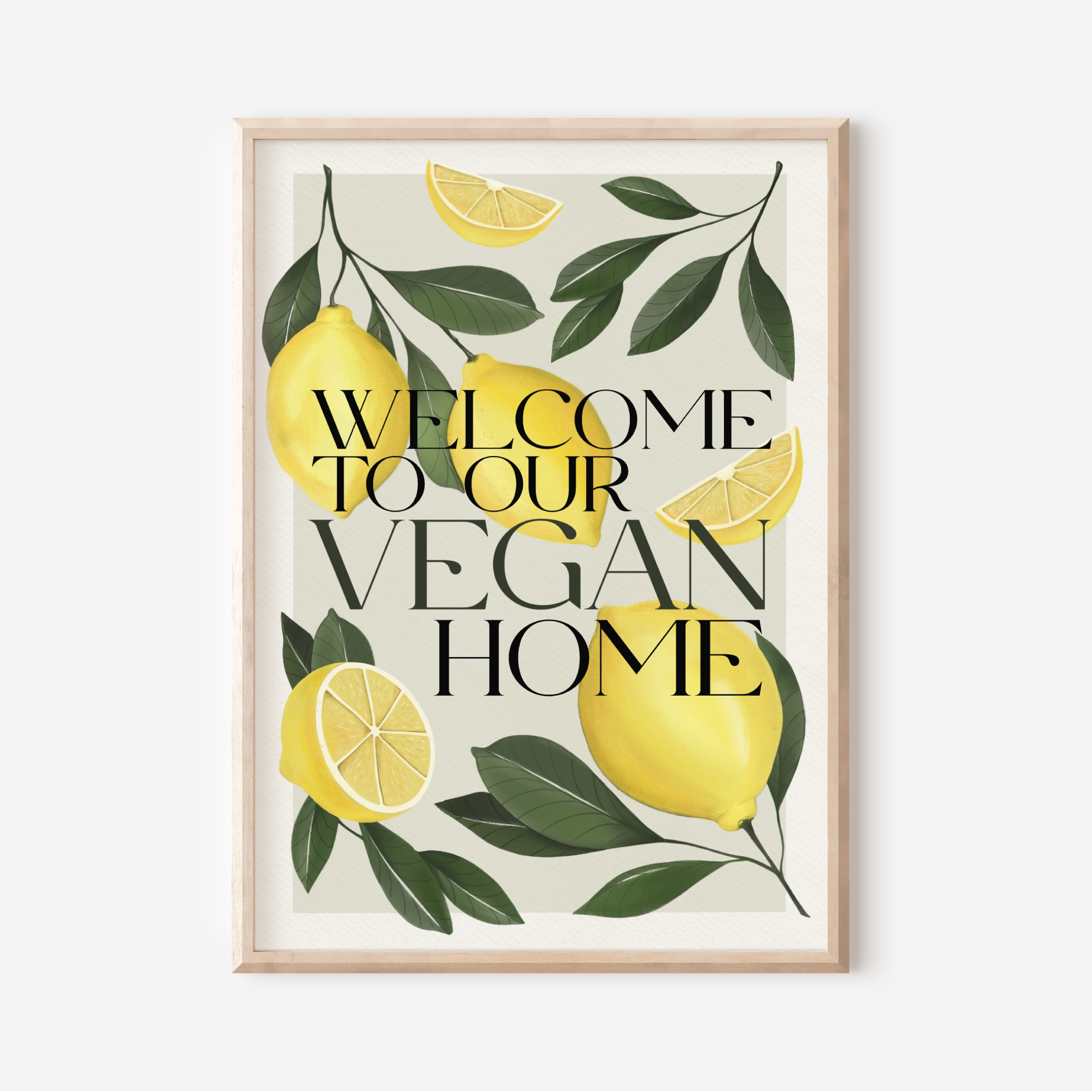 Stampa Vegan "Welcome to our vegan home"