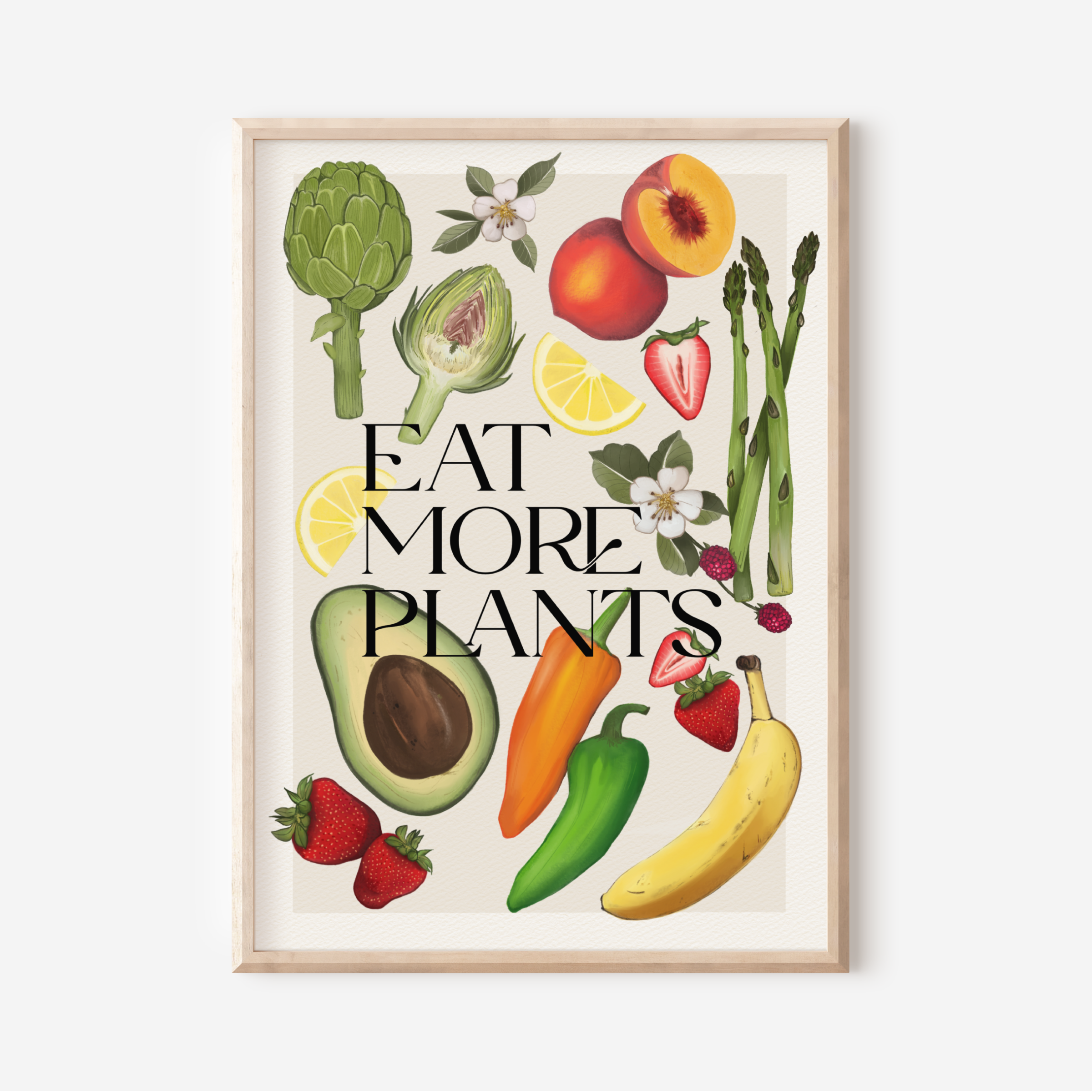 Stampa Vegan "Eat more plants" Estate