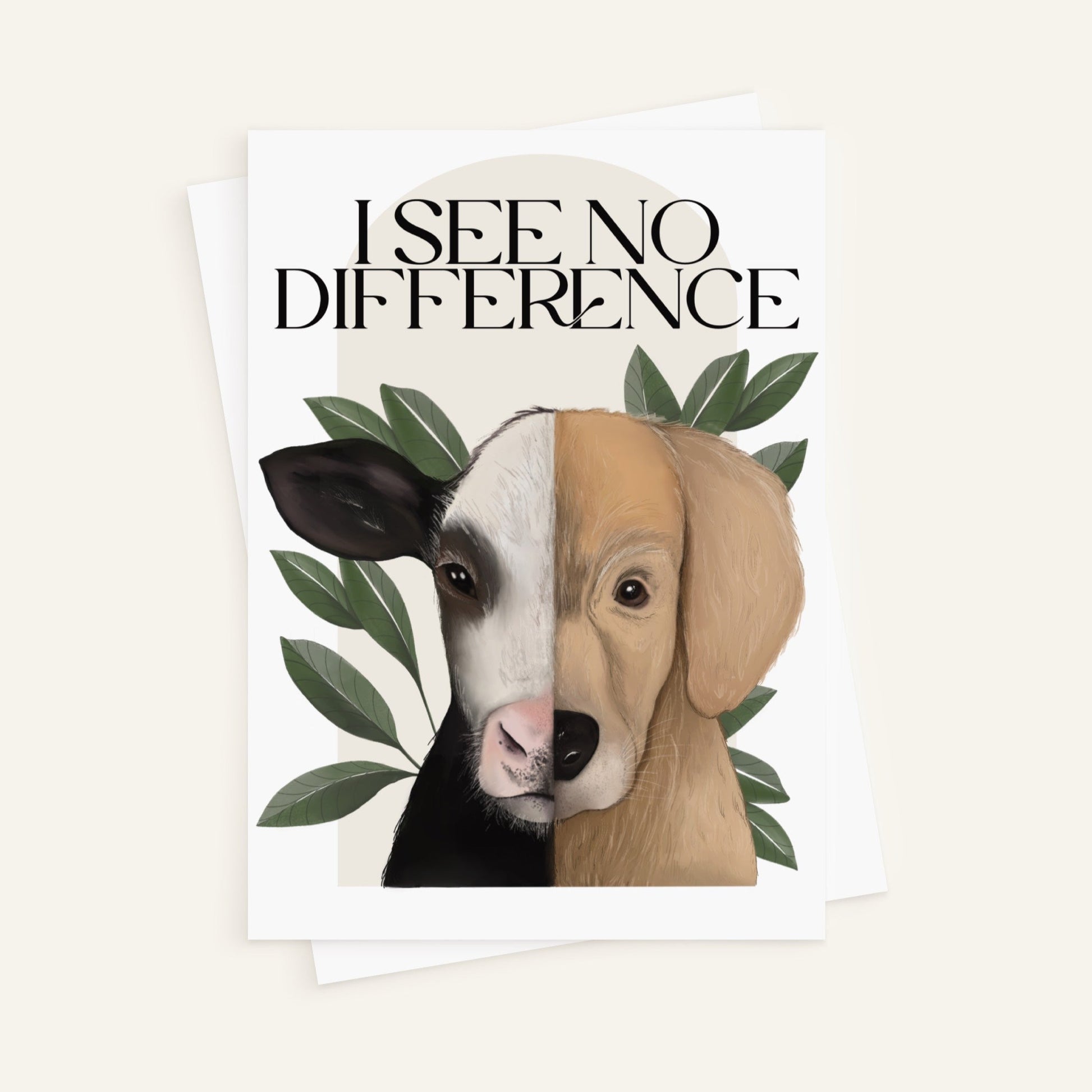 Sticker "I see no difference", 7.5x10.5 cm