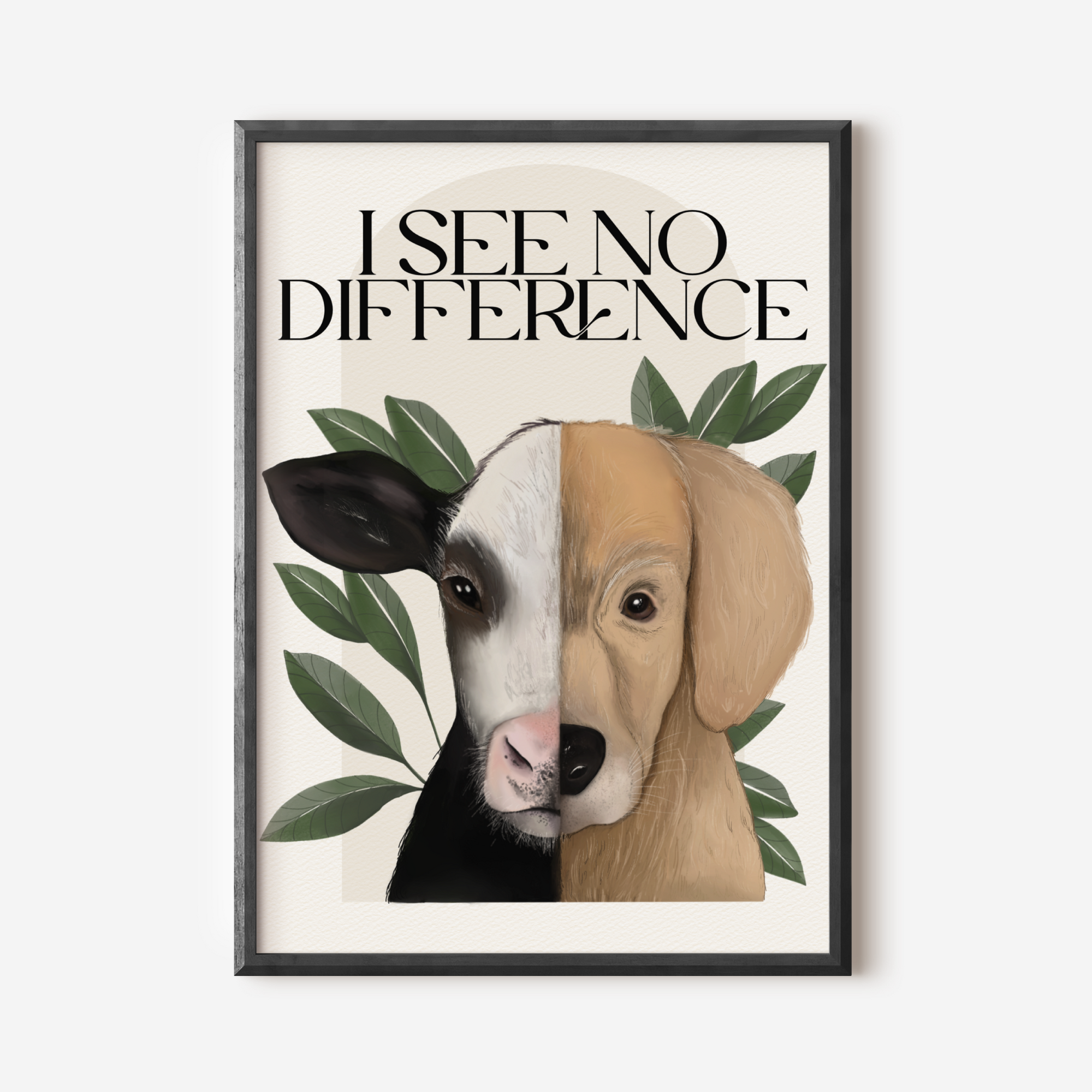 Stampa Vegan "I see no difference"