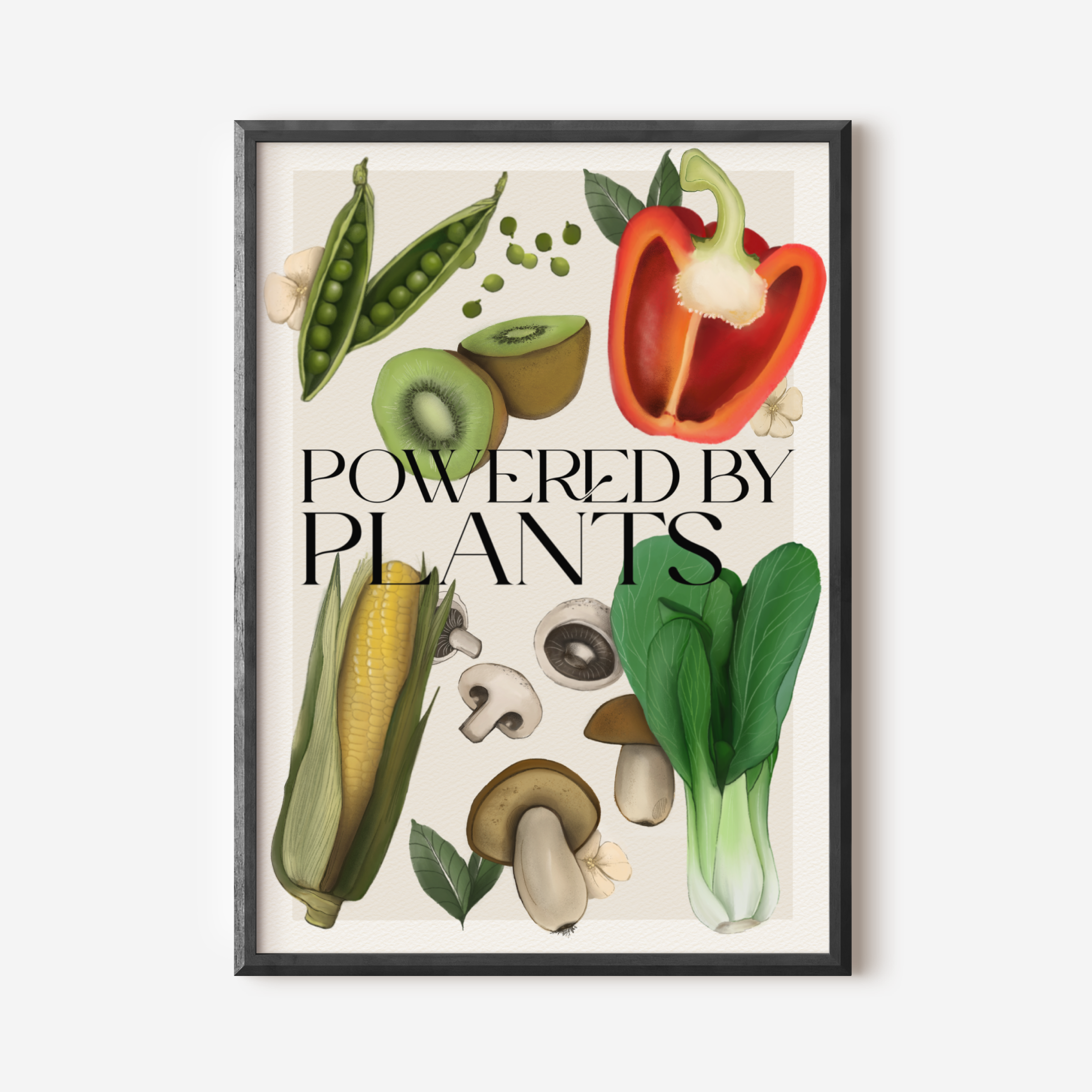 Stampa Vegan "Powered by plants"