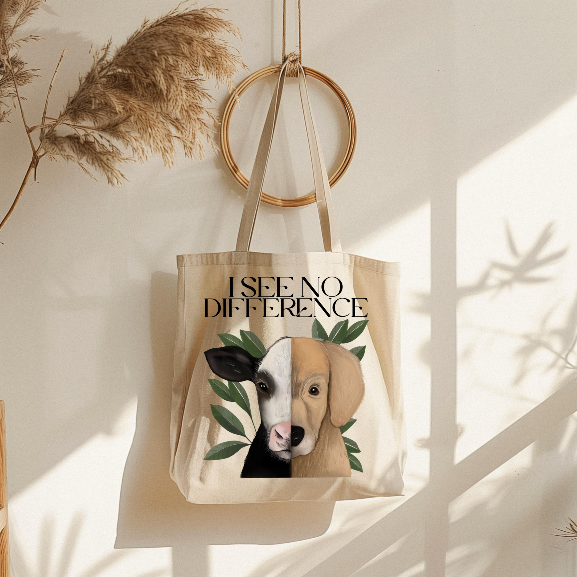 Cotton Shopper Bag "I See No Difference"