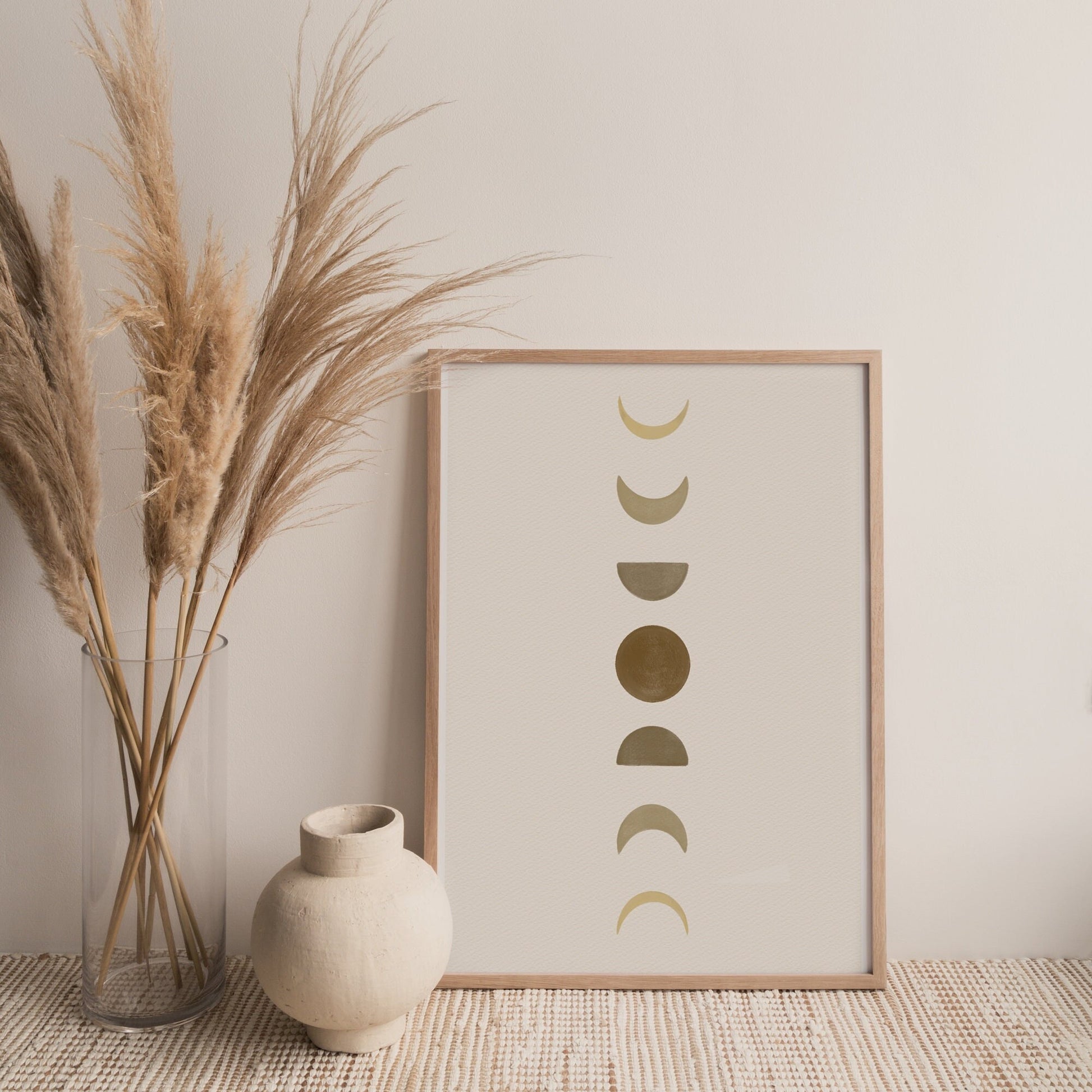 8 / Moon phases, A4 Print