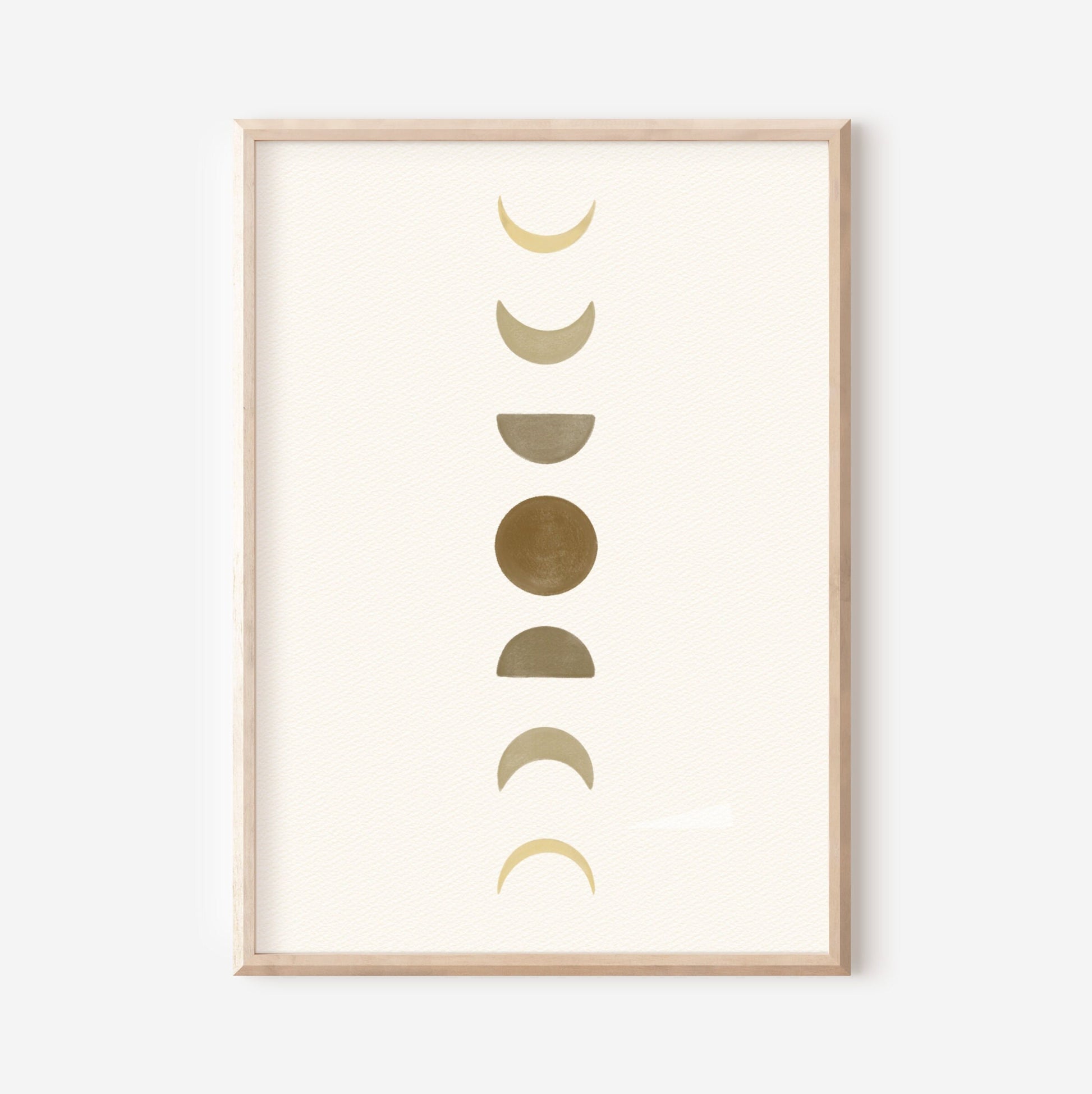 8 / Moon phases, A4 Print