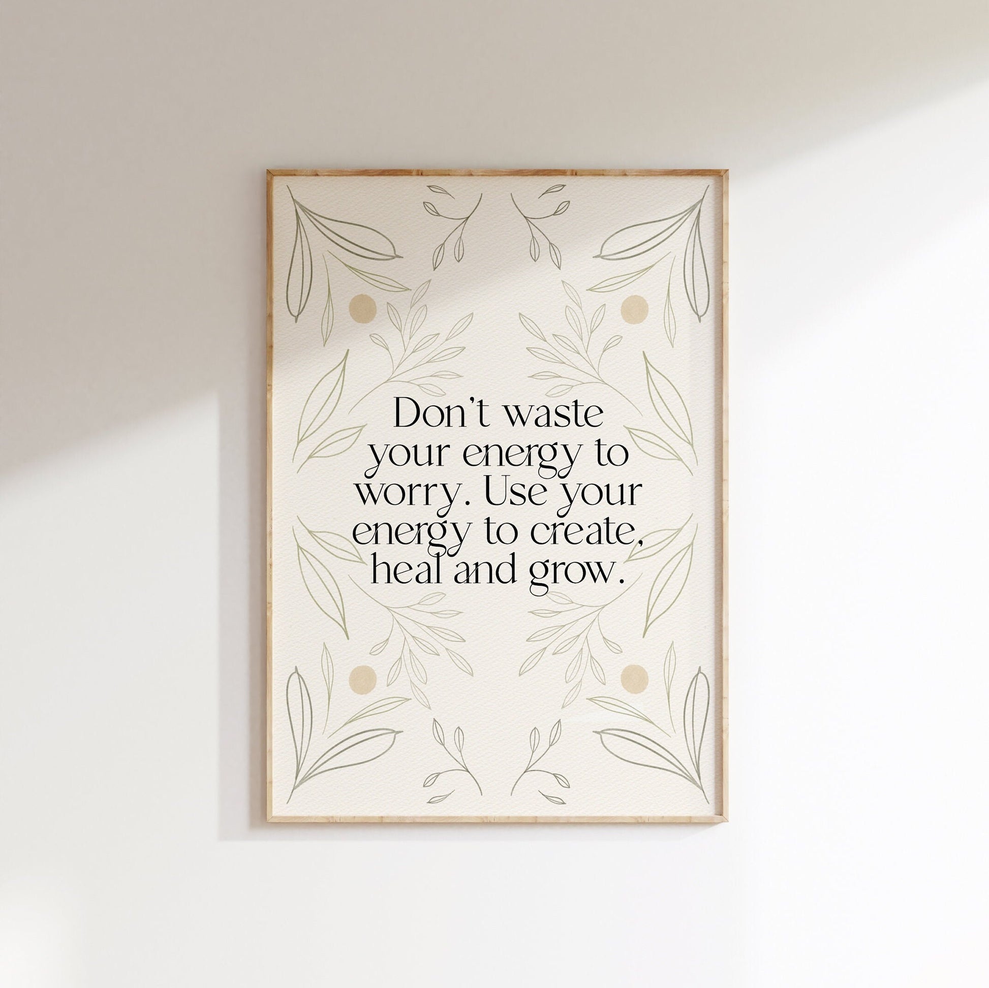 12 / Don't waste your energy, A4 print