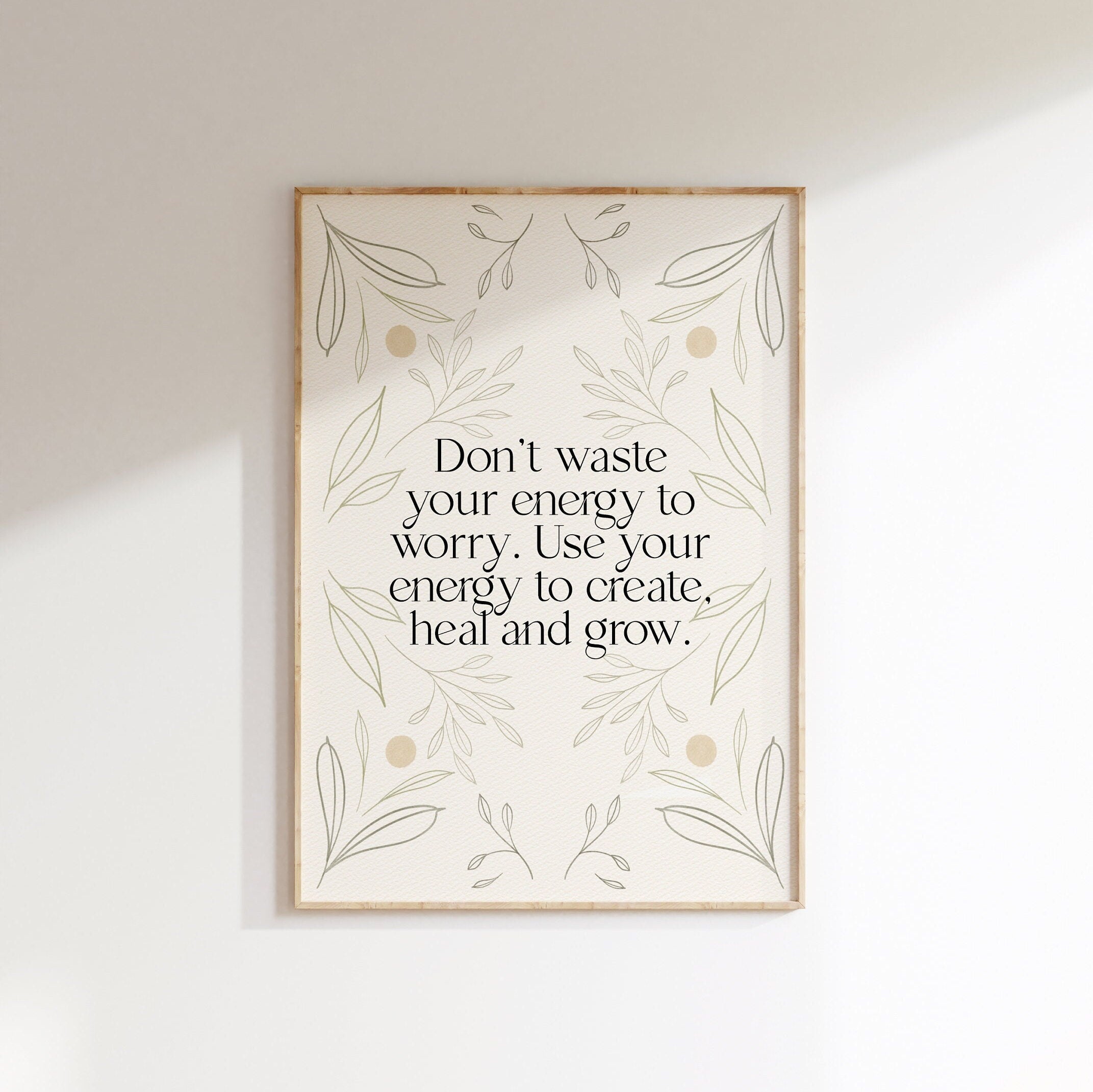 12 / Don't waste your energy, Stampa A4