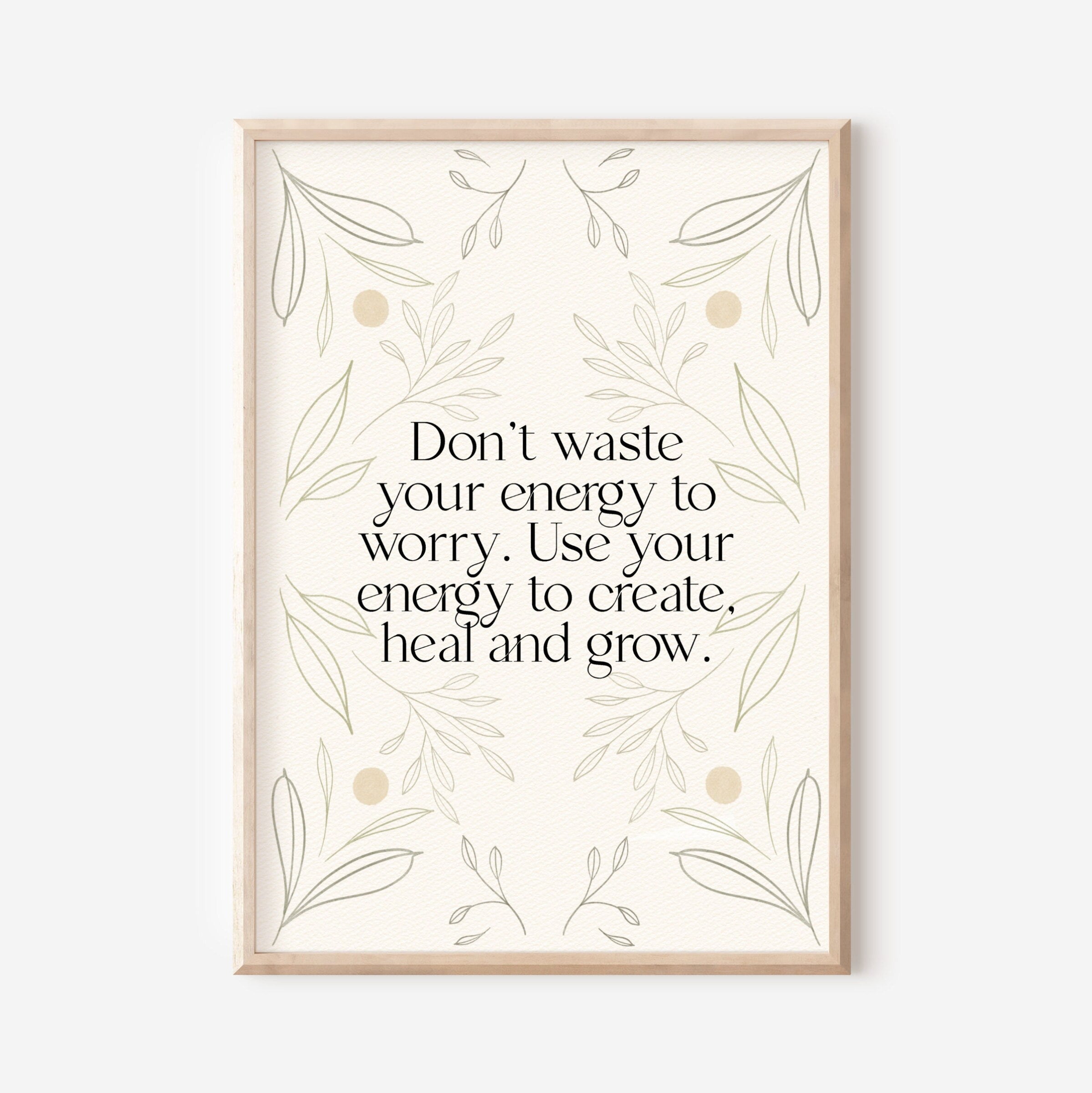 12 / Don't waste your energy, Stampa A4