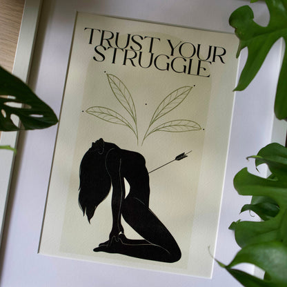 1 / Trust your struggle, A4 print